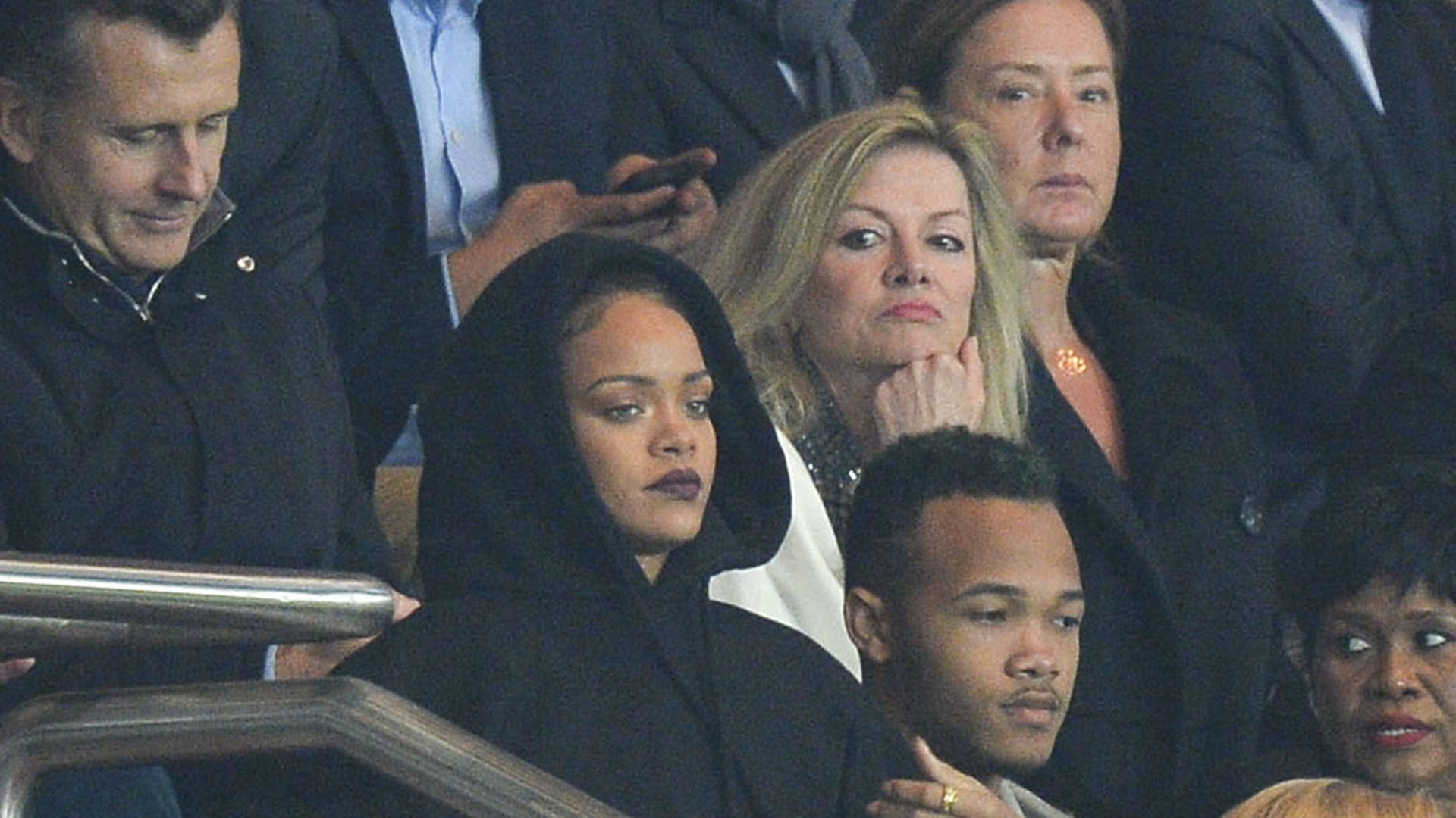 Rihanna, otra de las famosas siguiendo al equipo francés (Grosby)