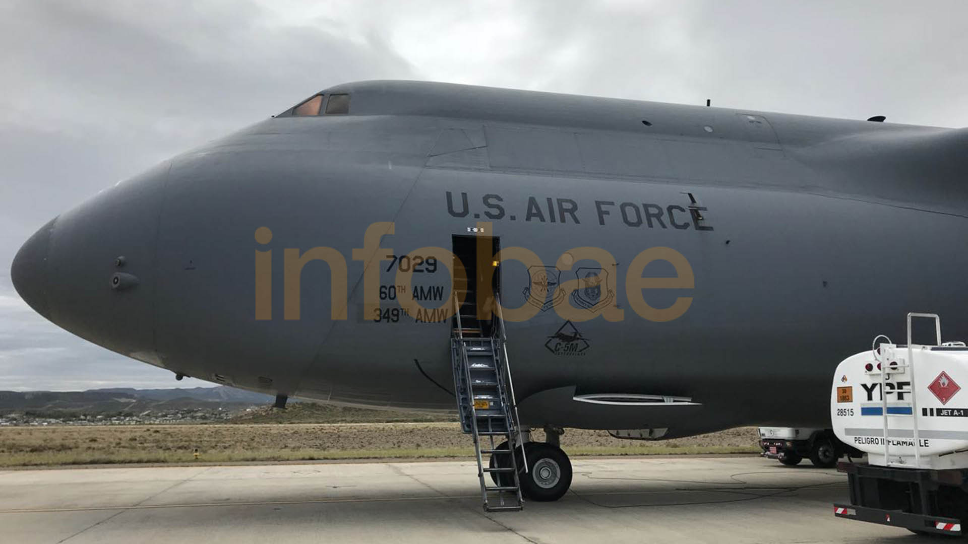 El avión C-5 de la Fuerza Aérea de los Estados Unidos