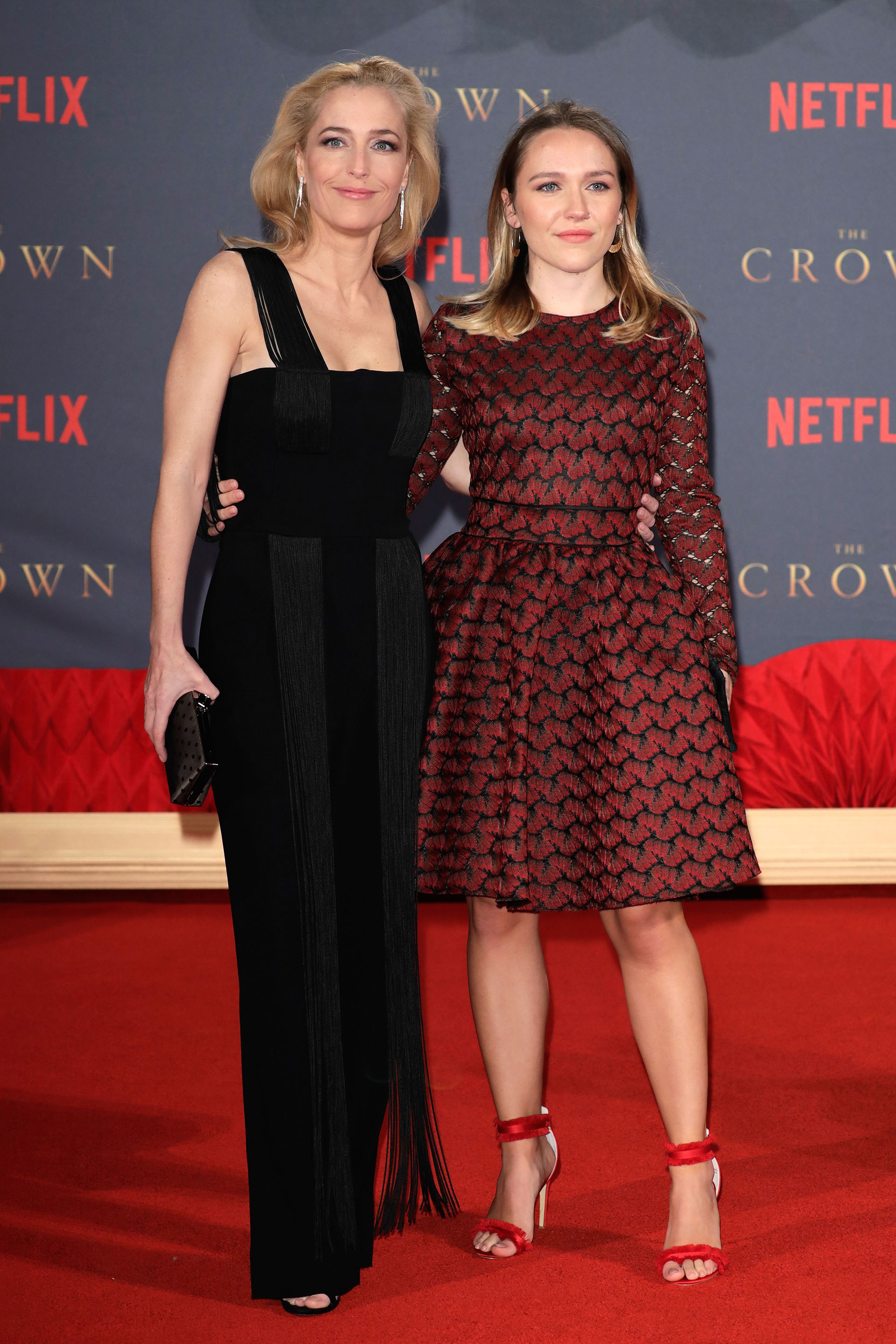 Gillian Anderson y su hija Piper Maru Klotz