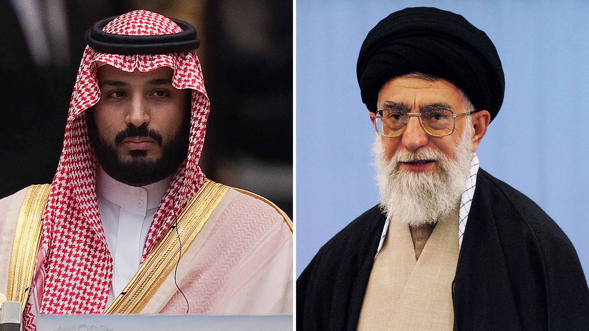 Mohamed bin Salman y Ali Khamenei