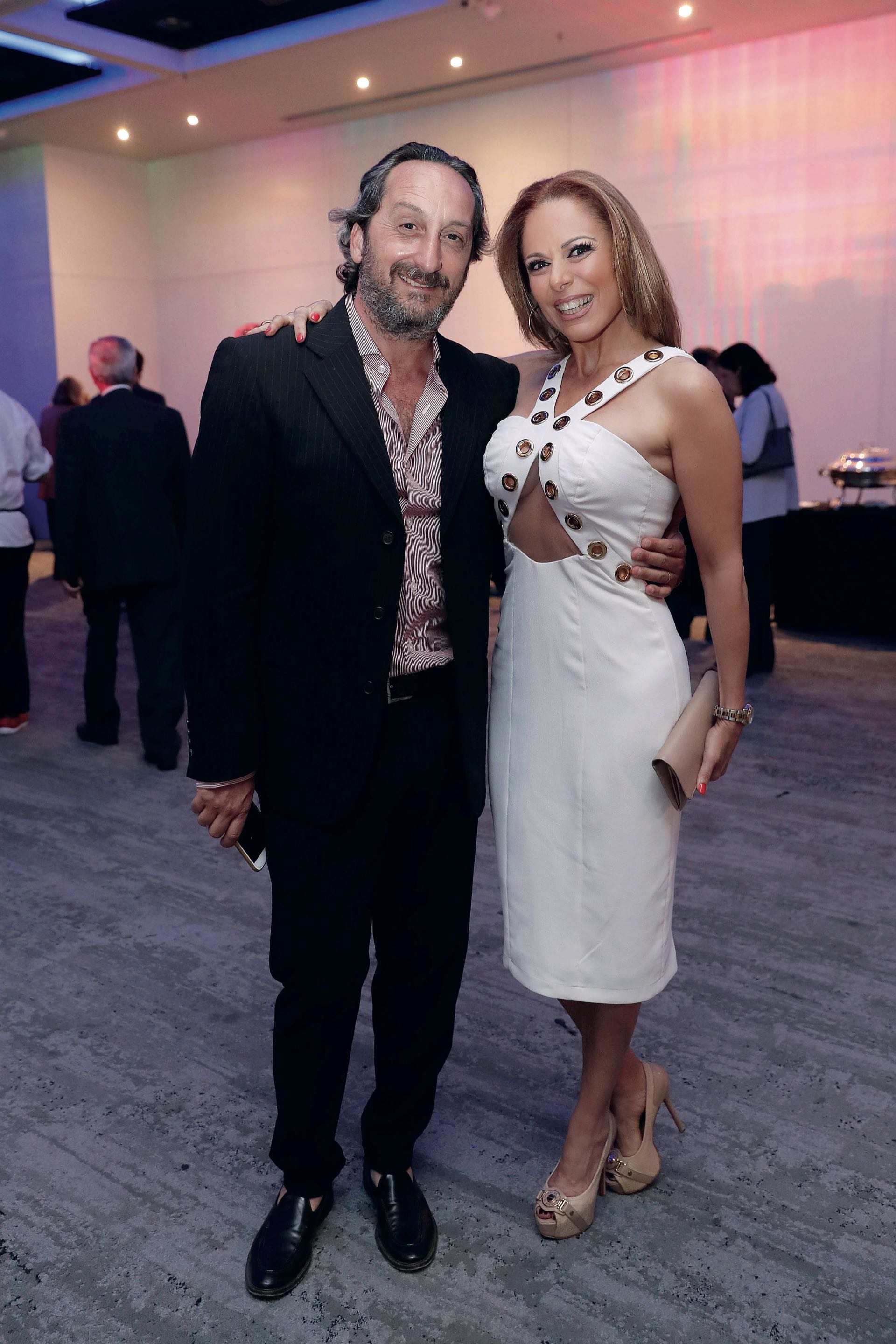 Iliana Calabró y su pareja, el empresario Antonello Grandolfo. Foto: Francisco Trombetta/GENTE