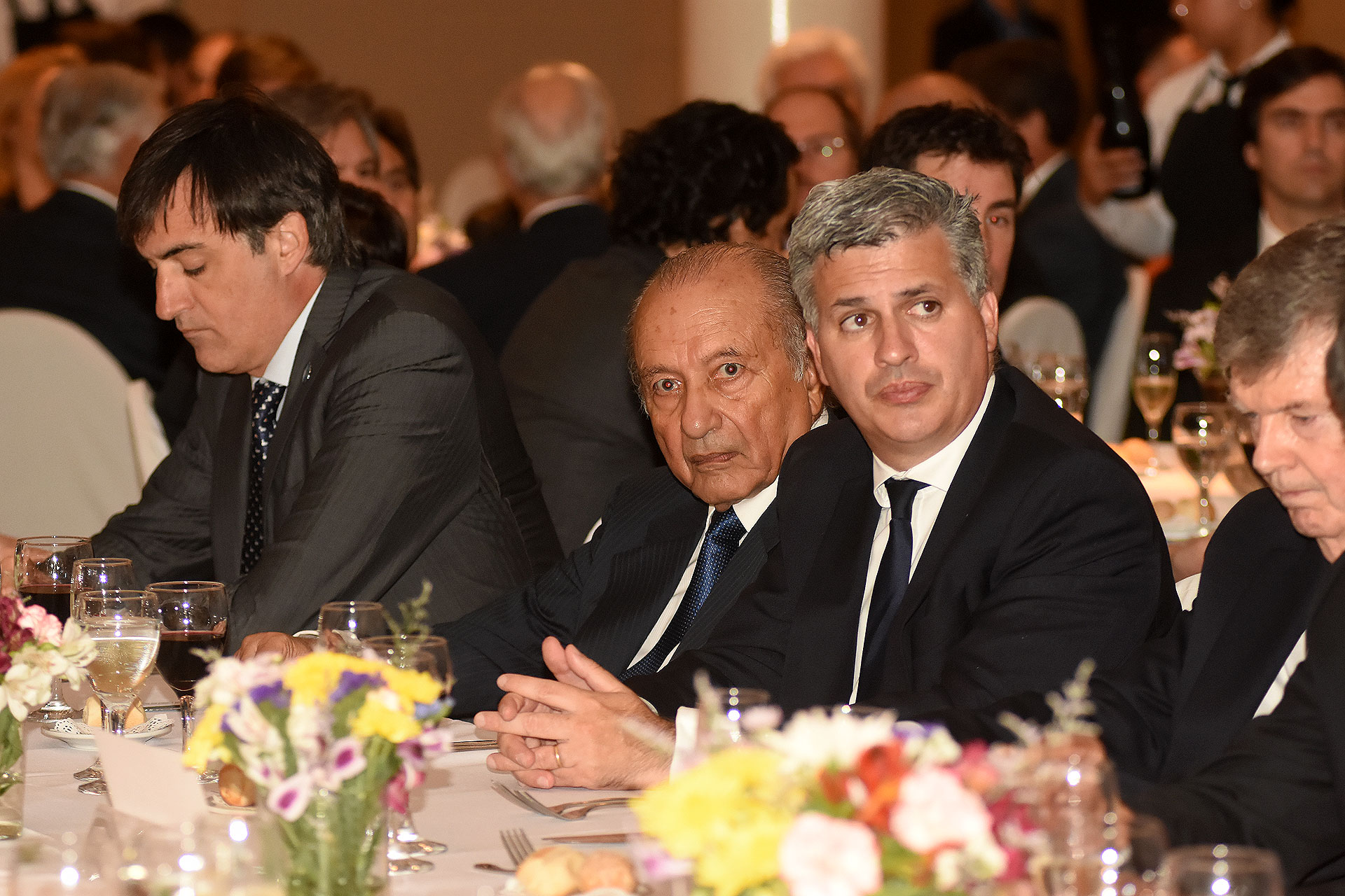 Esteban Bullrich, Eduardo Menem y Marcelo Scaglione, subsecretario de Estado y representante del Ministerio de Hacienda ante la OCDE
