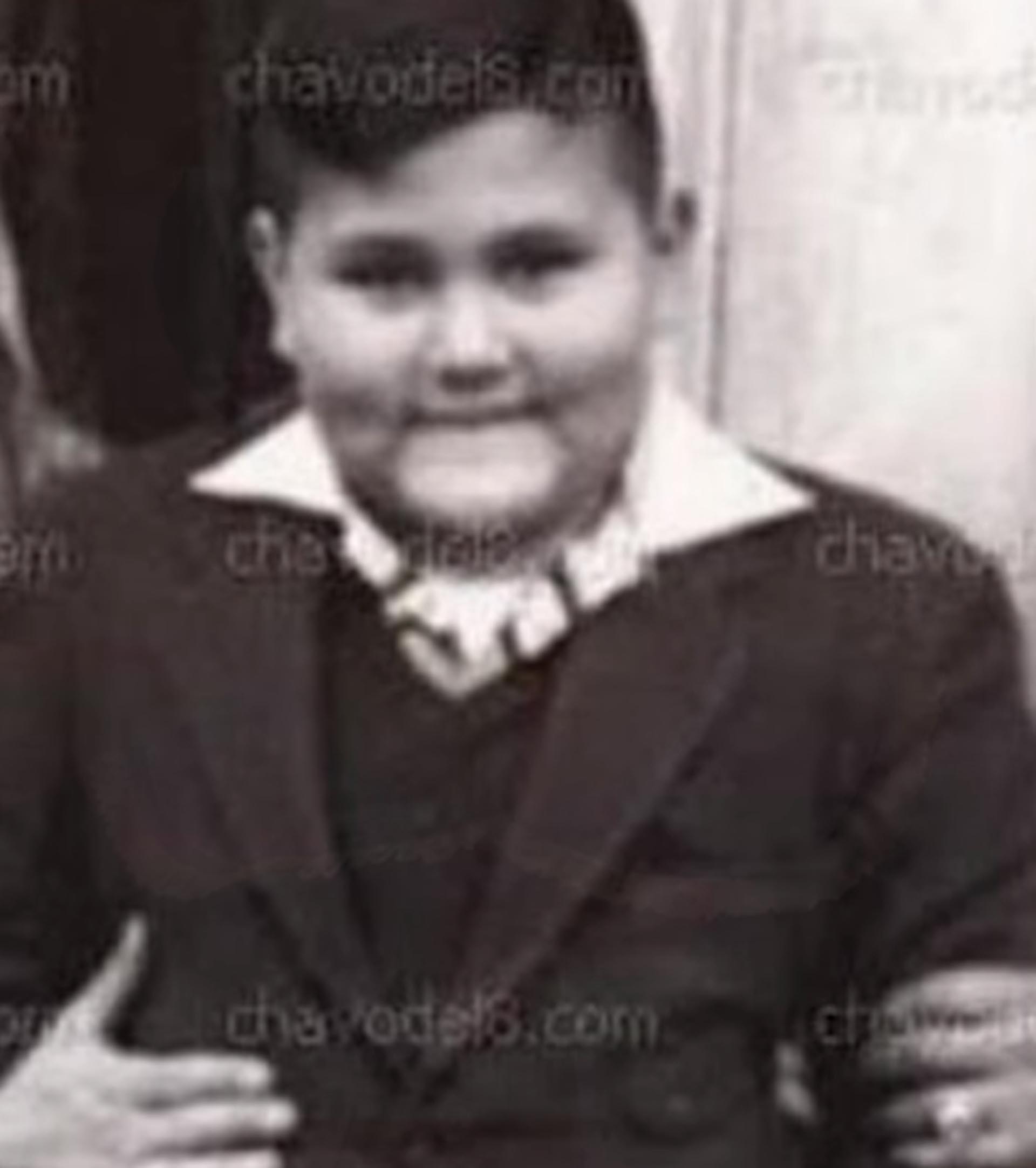 Édgar Vivar, de chico