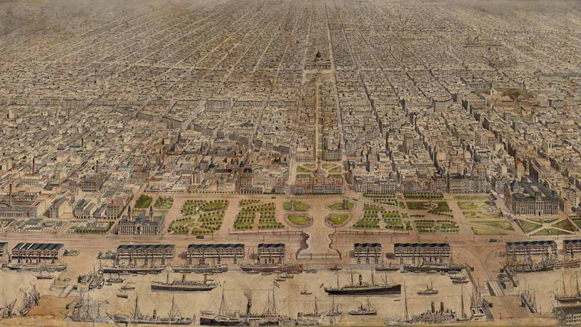 Fotógrafía de la obra del dibujante francés Jean Désiré Dulin que se presentará en Museo Histórico de Buenos Aires Cornelio de Saavedra