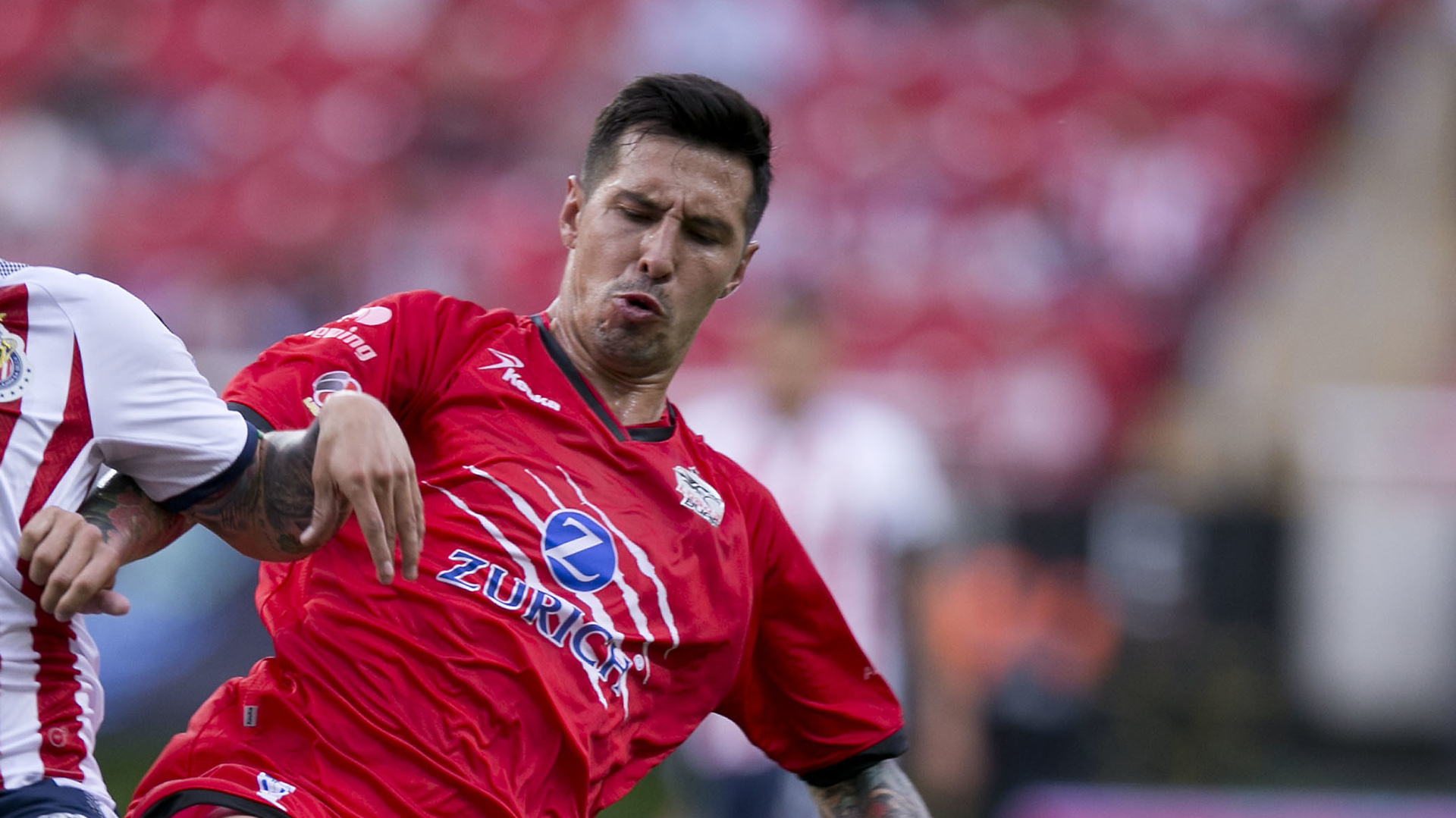 Jonathan Fabbro, con la camiseta de su último equipo, el Lobos BUAP de Puebla (Getty Images)