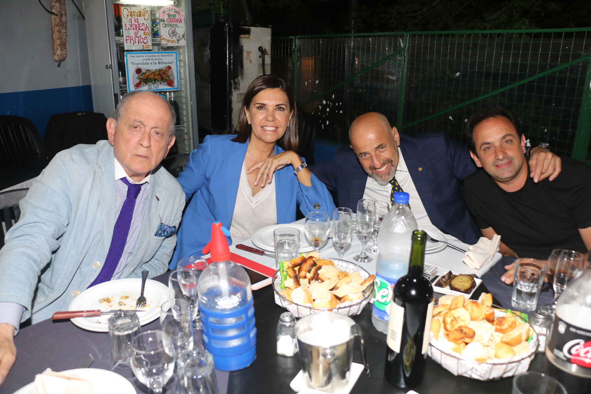 Gelblung, Parodi, Sofovich y Raúl Slonimsky, director artístico de la productora Kuarzo