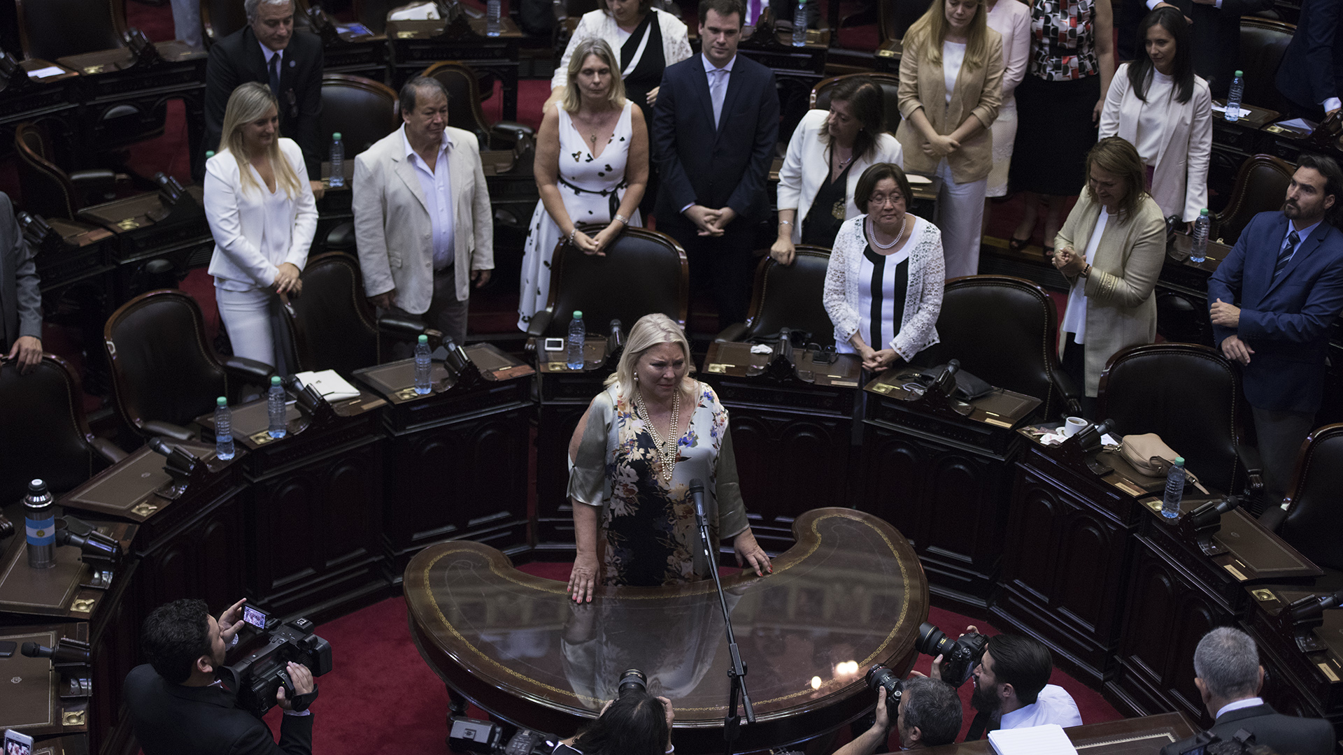 La legisladora del oficialismo Elisa Carrió