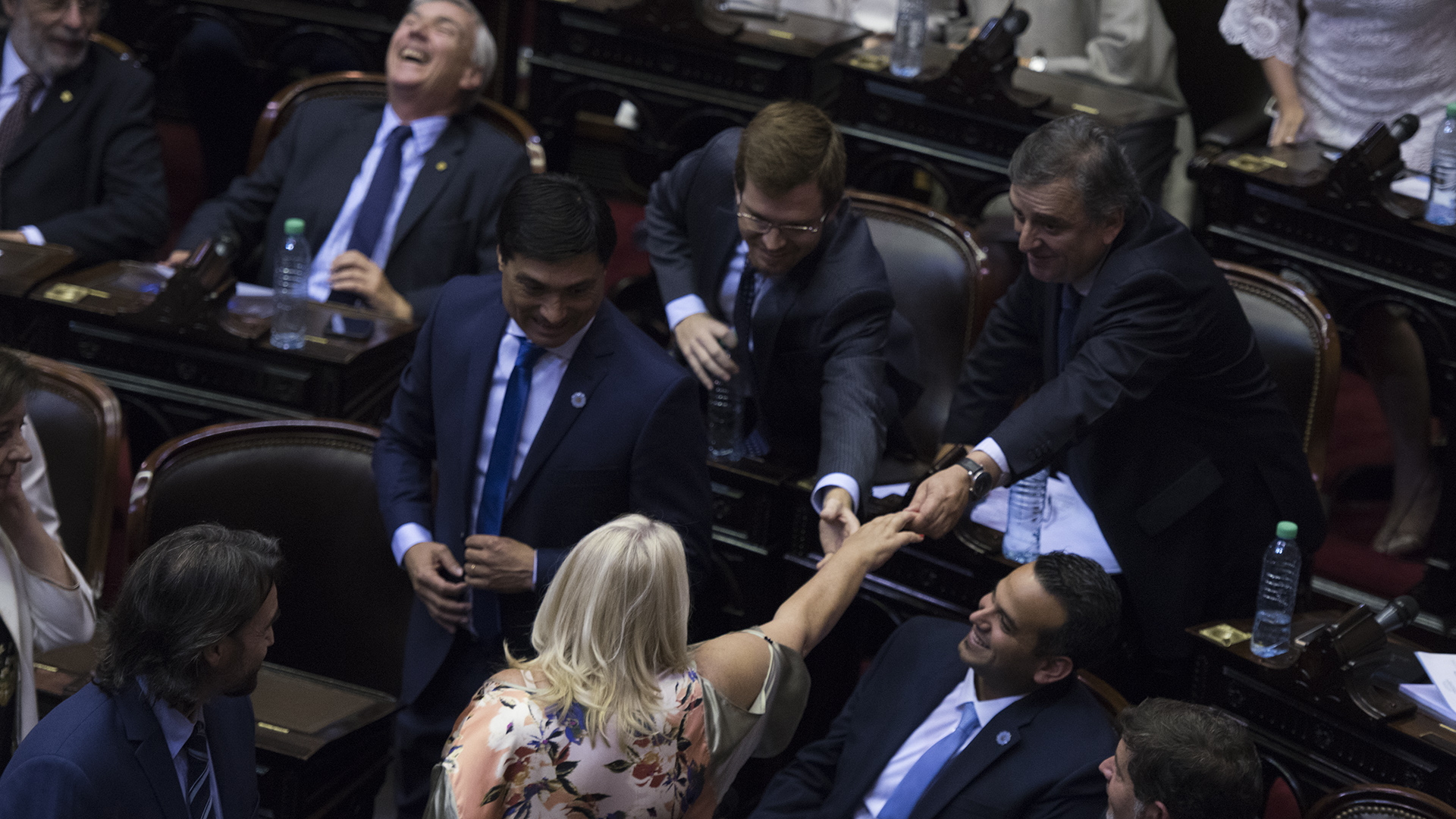 Elisa Carrió, Nicolás Massot y Mario Negri