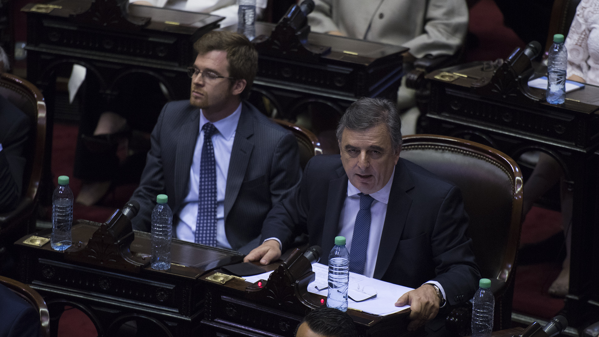 Los legisladores de Cambiemos Nicolás Massot y Mario Negri