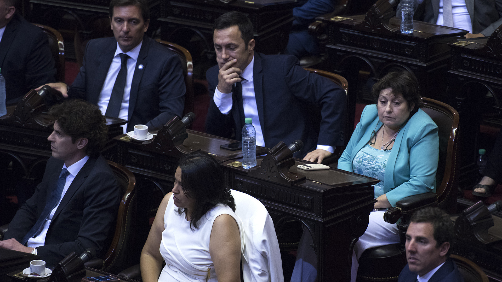 Los legisladores del interbloque Cambiemos