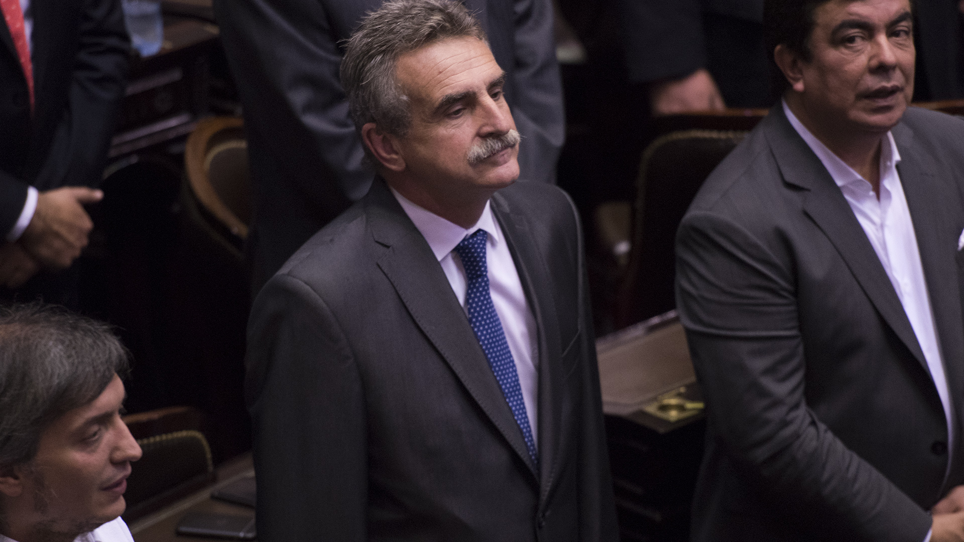 El presidente del bloque FPV, Agustín Rossi