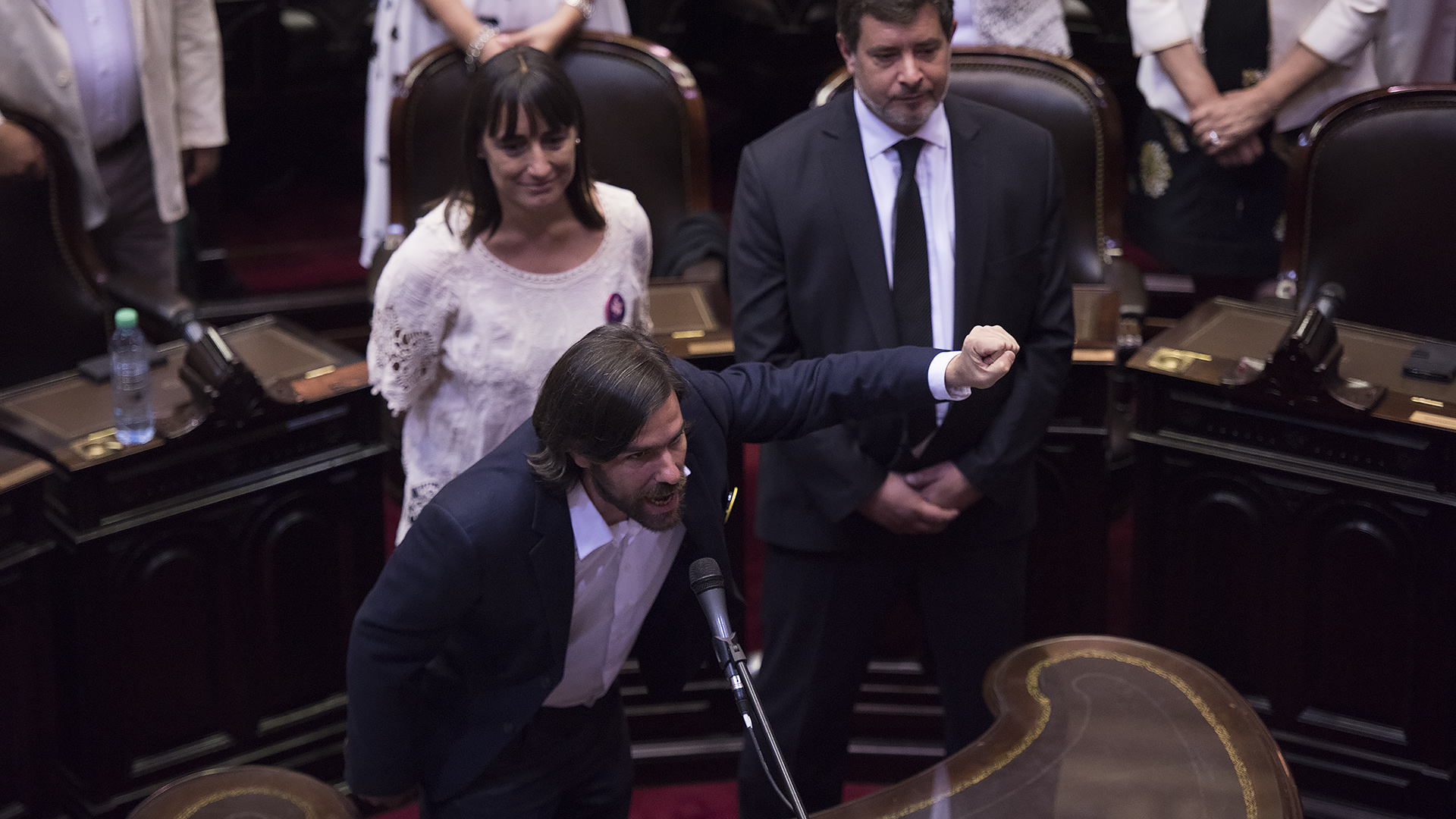 El diputado del FIT Nicolás del Caño