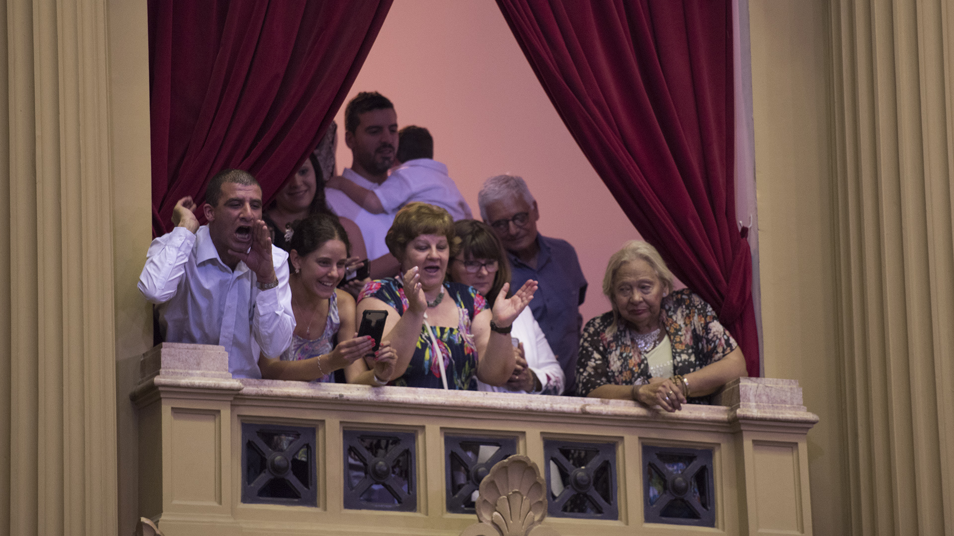 En los palcos hubo familiares de los legisladores