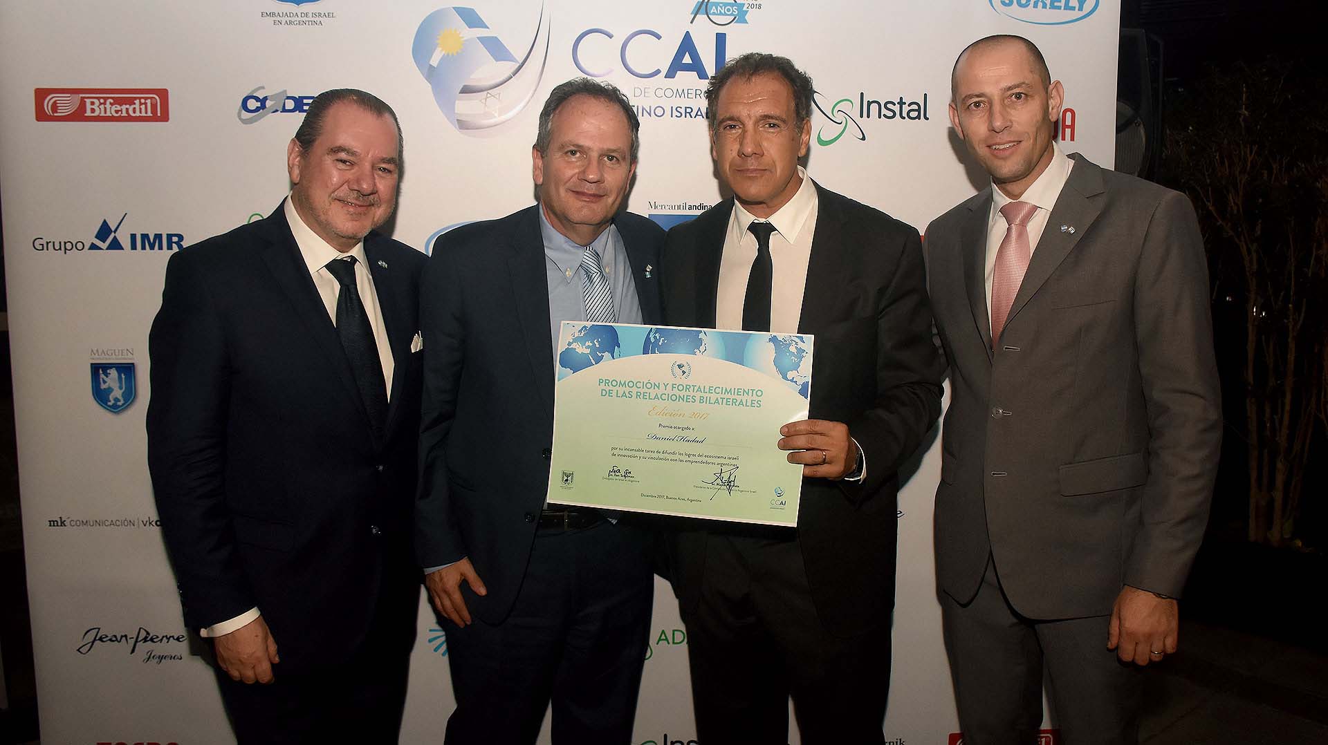 Mario Montoto, Ilán Sztulman, Daniel Hadad y Ronen Krausz