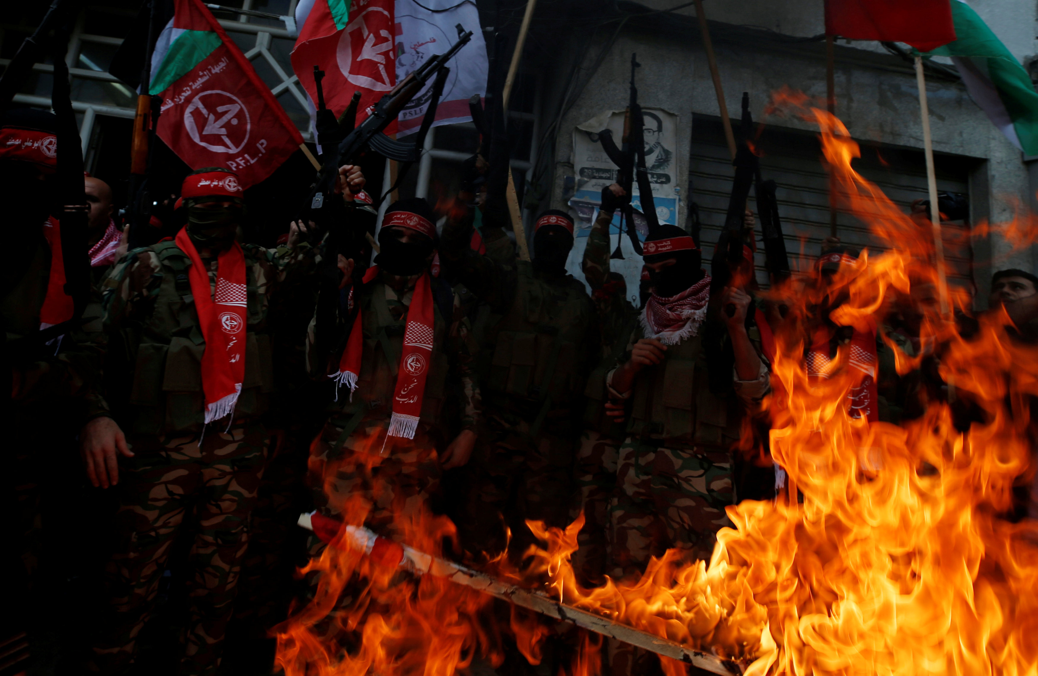 Militantes del Frente Popular de Liberación Palestina en la Franja de Gaza (Reuters)