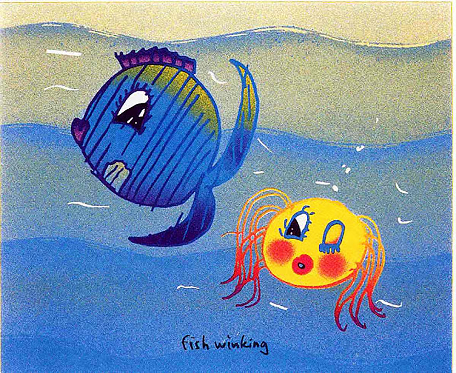 Fish Winking.
