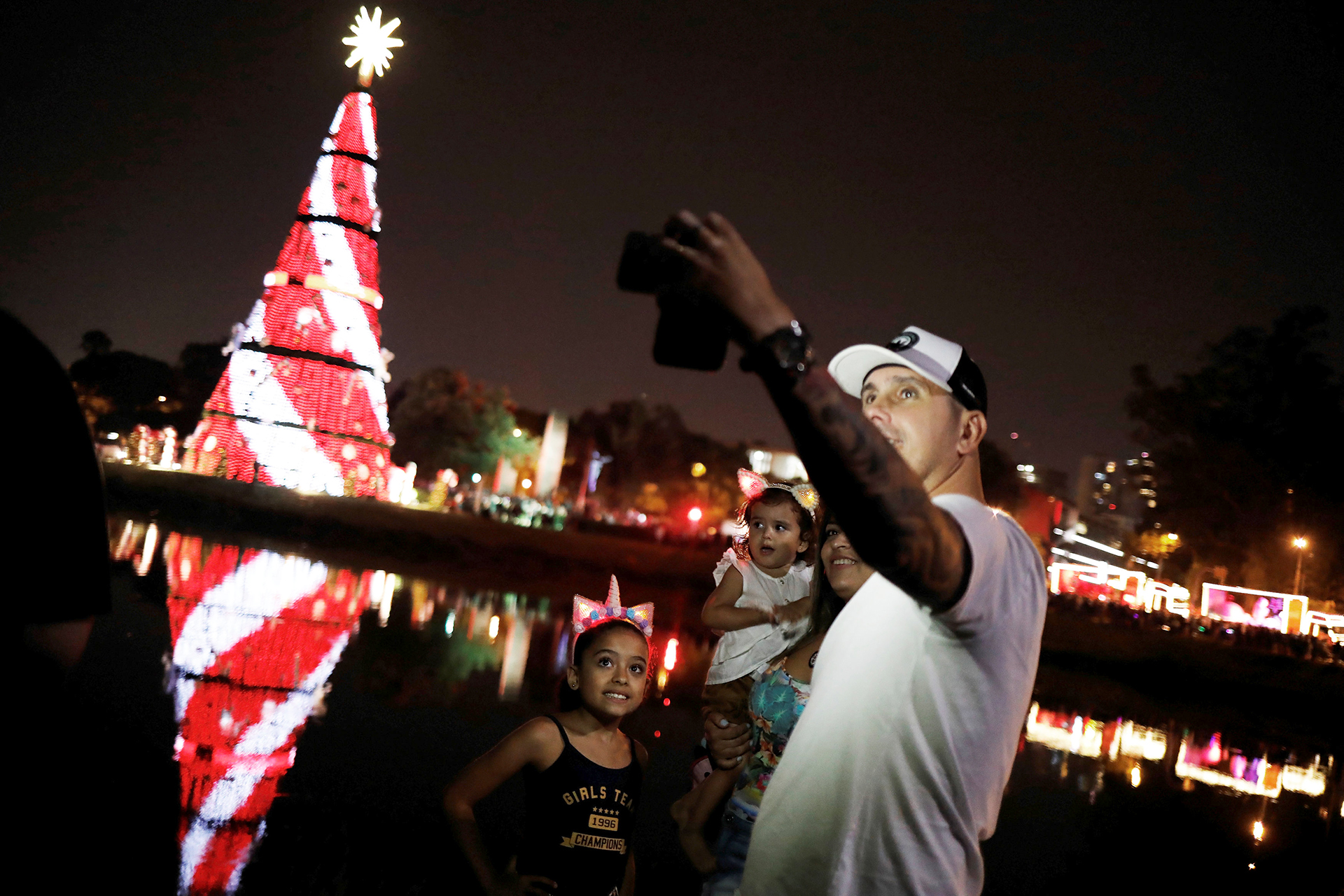 En San Pablo, Brasil, el parque de Ibirapuera es la sede del árbol más significativo