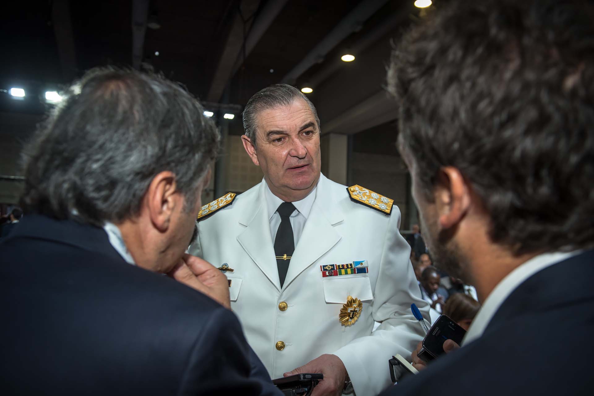 El Jefe del Estado Mayor de la Armada Argentina, almirante Marcelo Srur