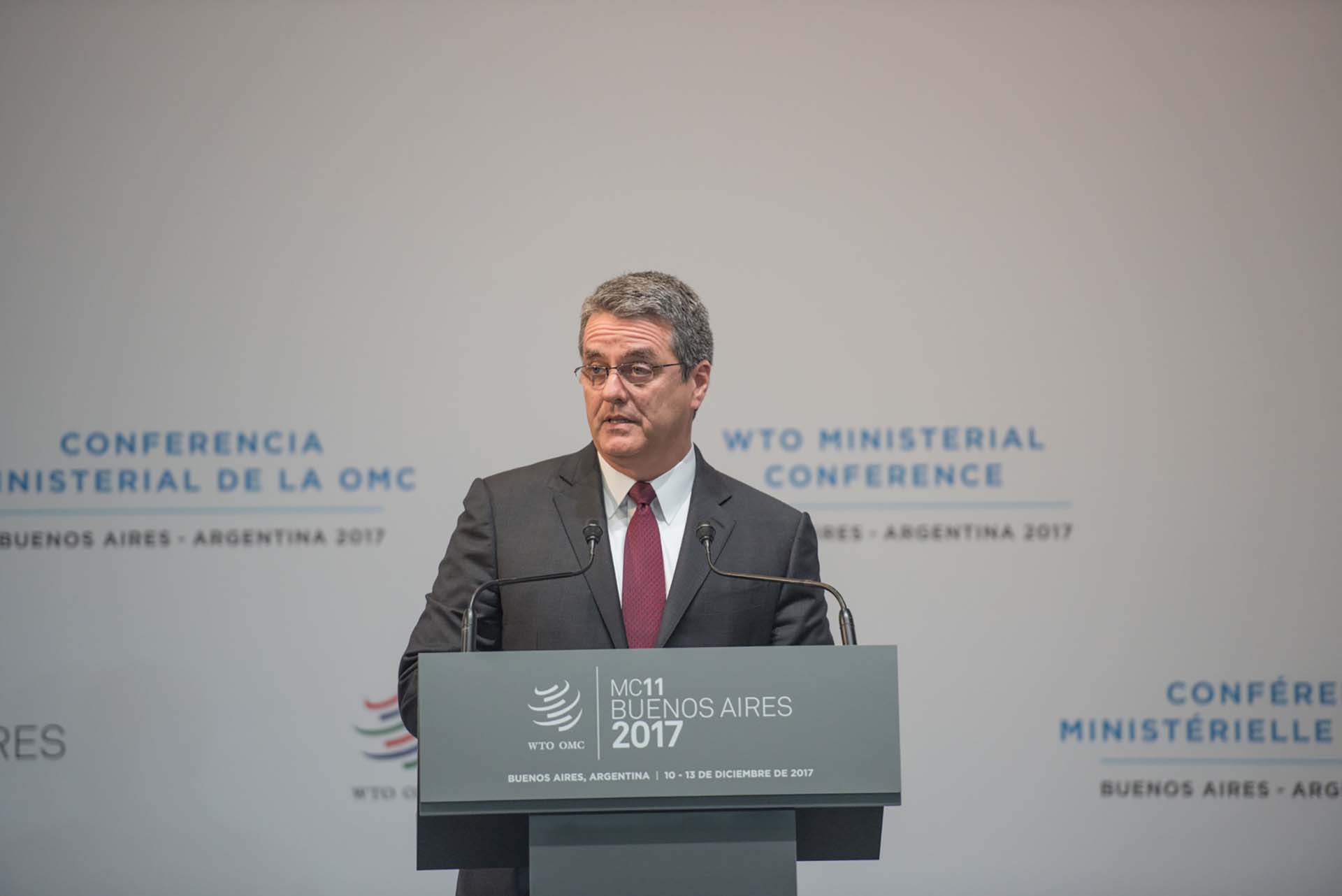 El director general de la OMC, Roberto Carvalho de Azevedo