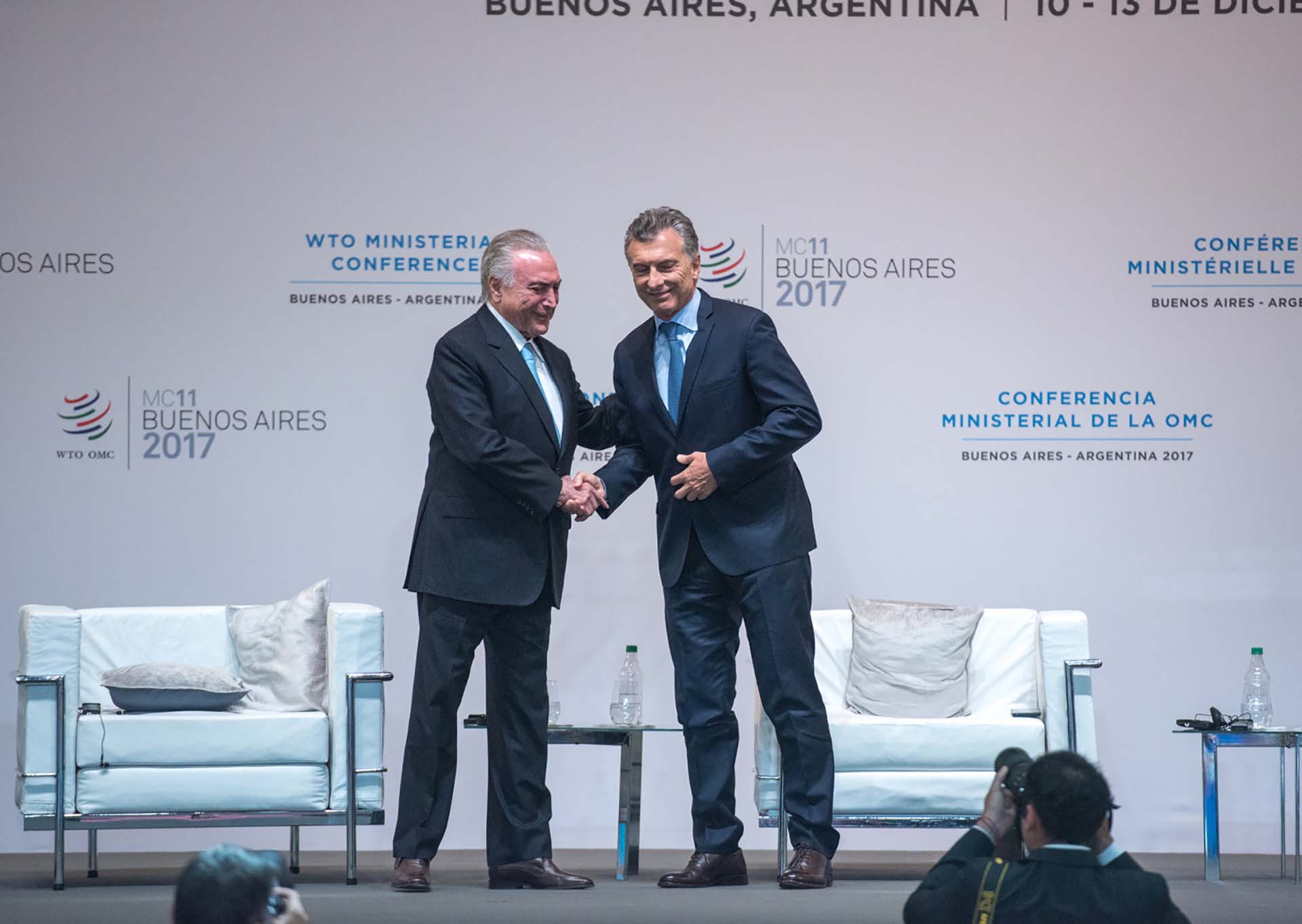 Mauricio Macri y Michel Temer