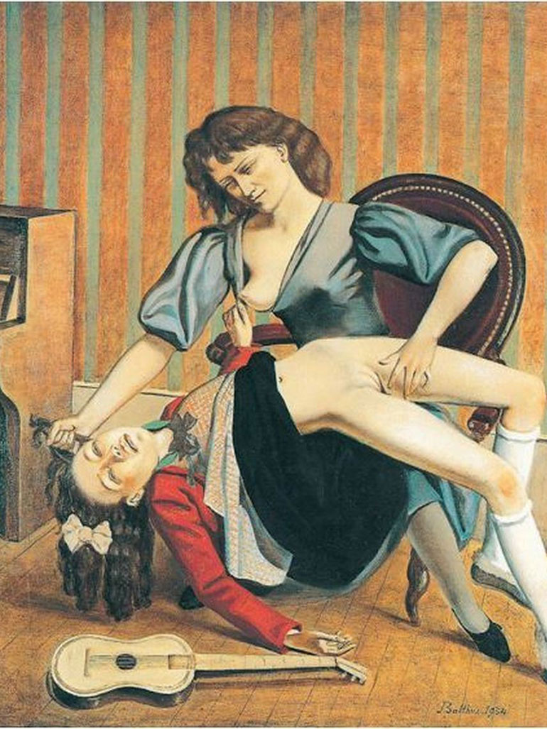 “La lección de guitarra”. Balthus. 1934