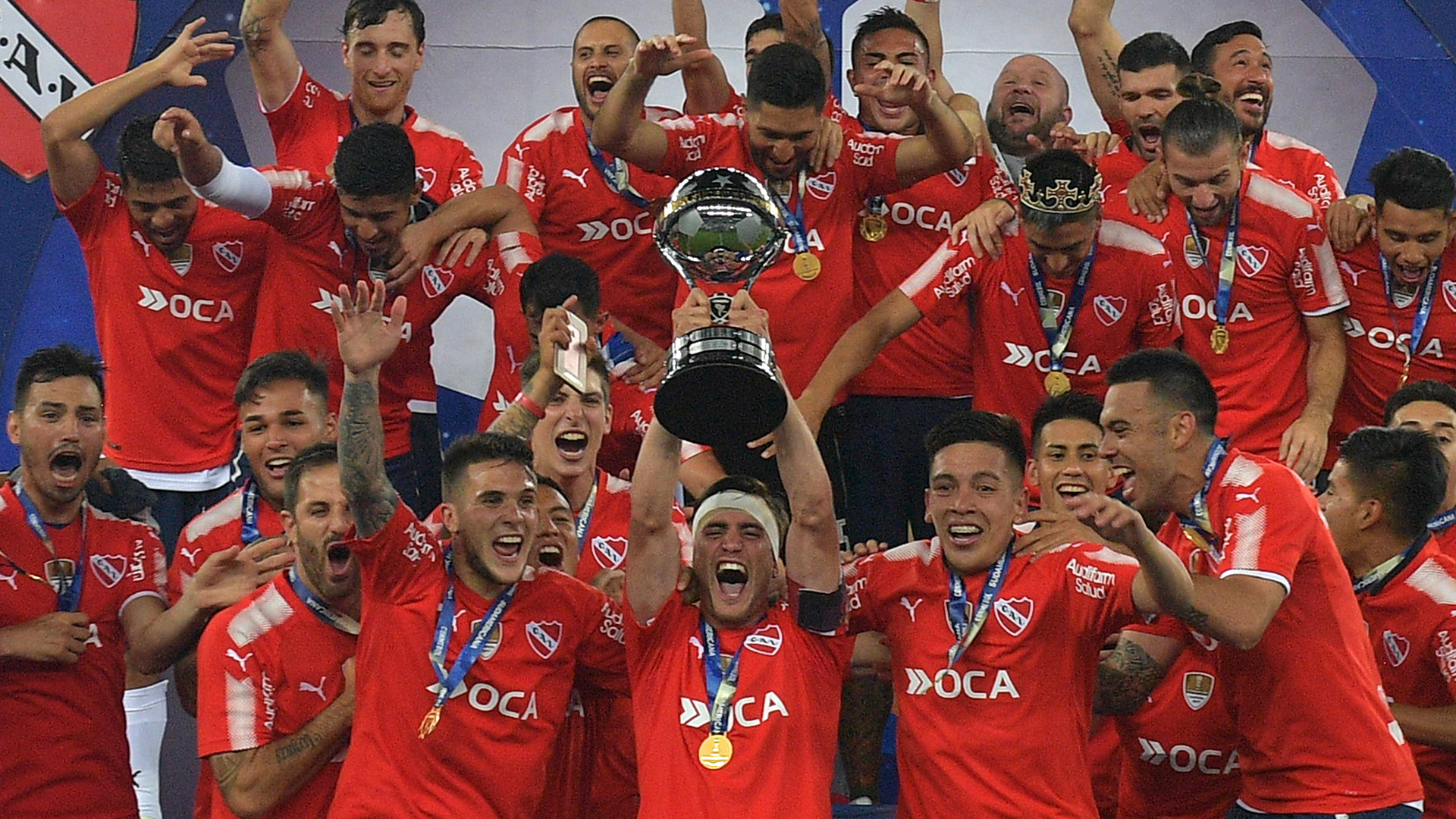 Independiente, el equipo que más veces levantó la Libertadores, se clasificó tras obtener la Sudamericana (AFP)