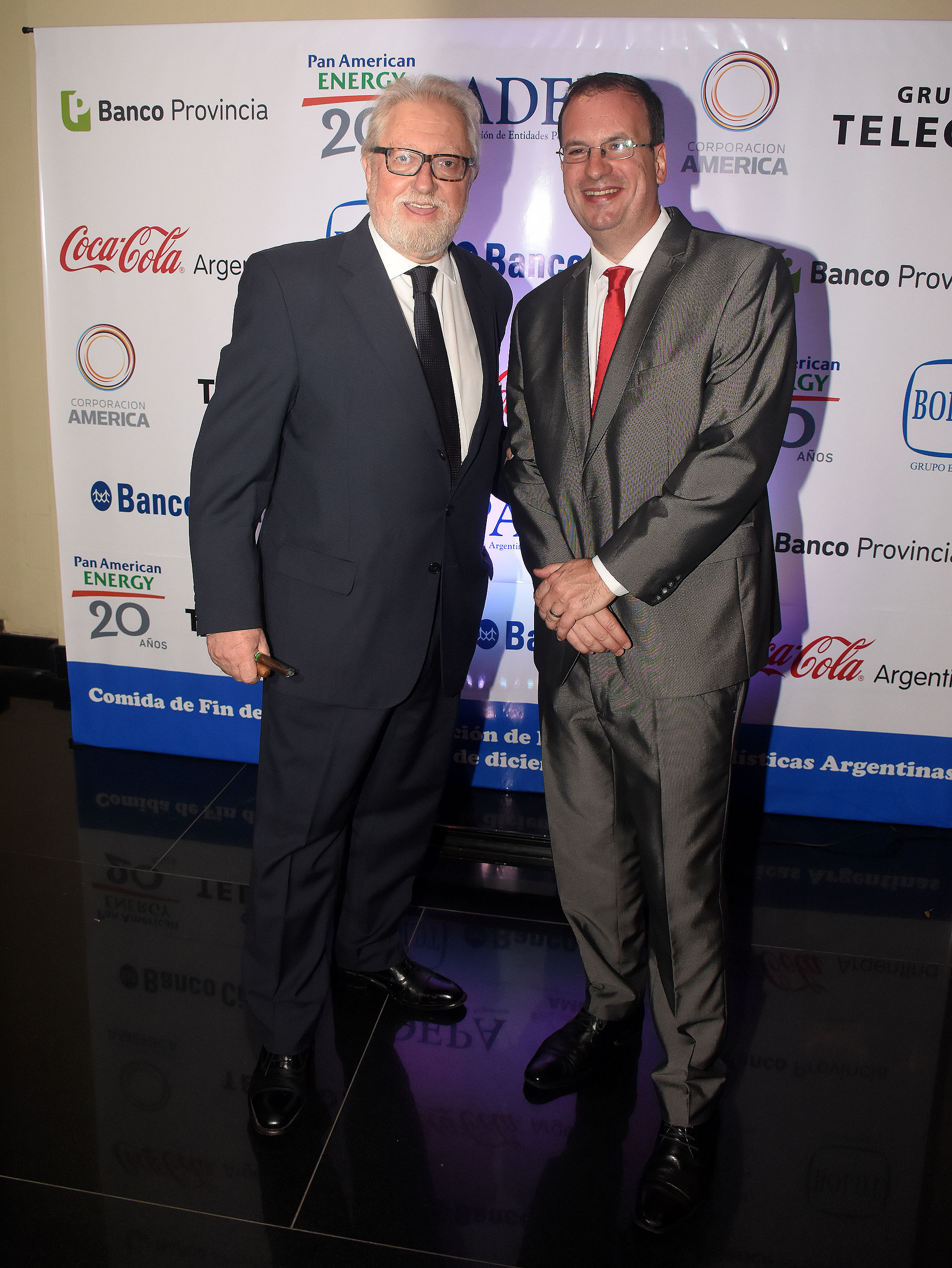 Juan Boglione (diario Nueva Rioja) y Andrés D’Alessandro, director ejecutivo de ADEPA