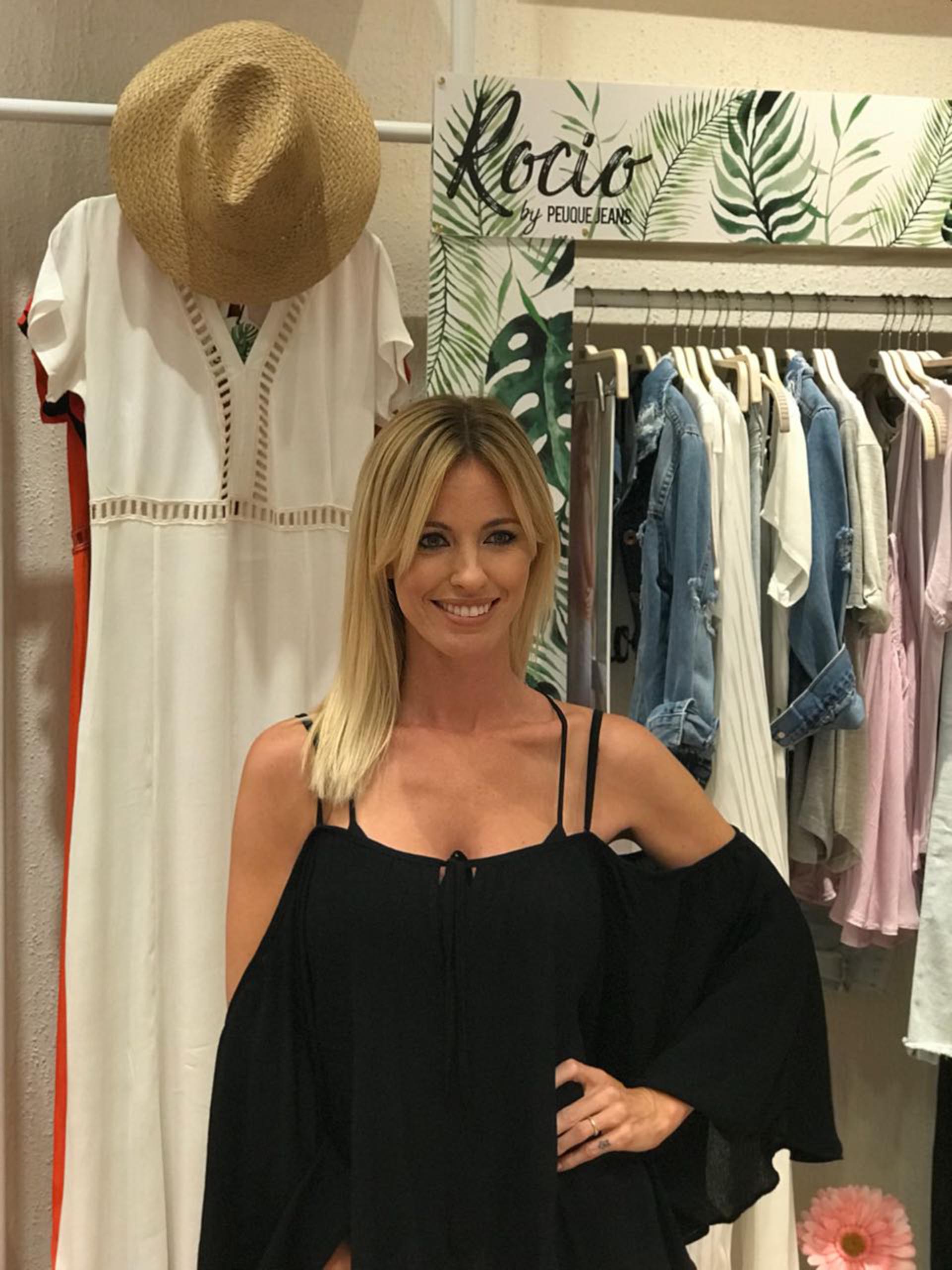 Rocío en la presentación de su colección cápsula para Peuque.