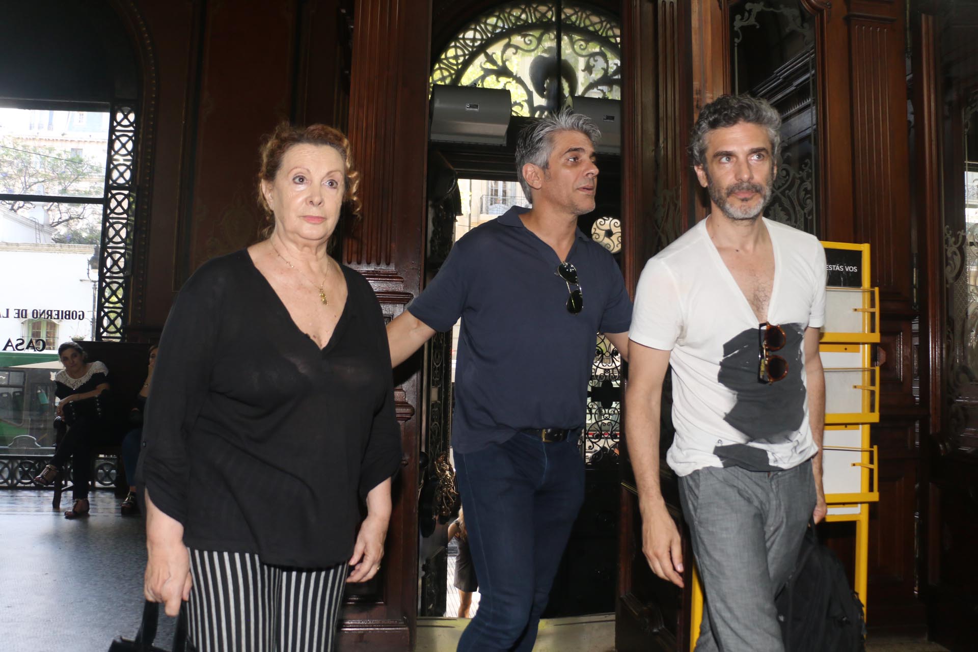 Pablo Echarri, Leonardo Sbaraglia y su mamá, la actriz y directora Roxana Randon