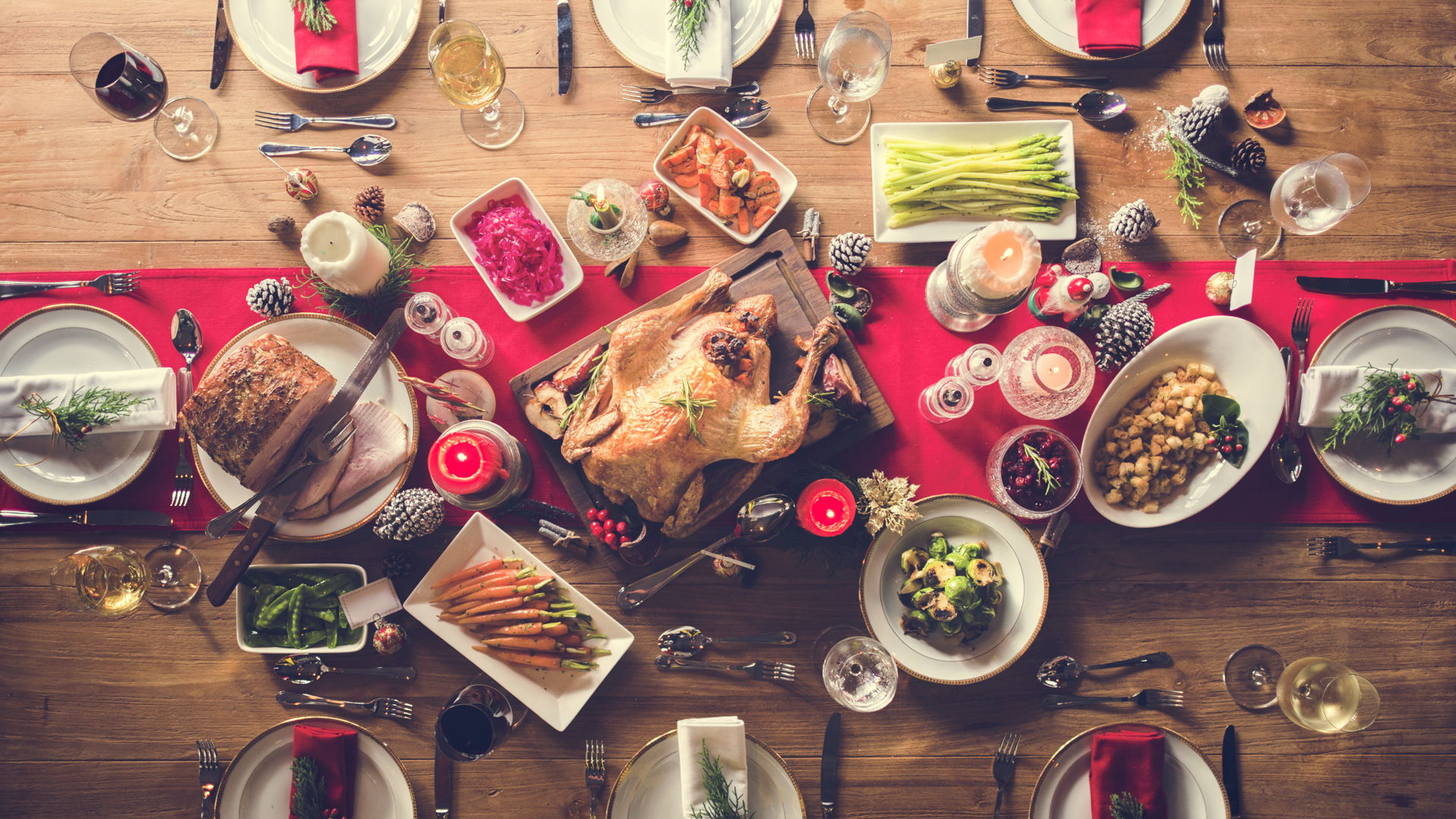 La mesa está servida: ensaladas, carne, pollo, pavo y comidas tipicas son las que eligen los argentinos durante las Fiestas y para celebrar el Año Nuevo (Getty Images)