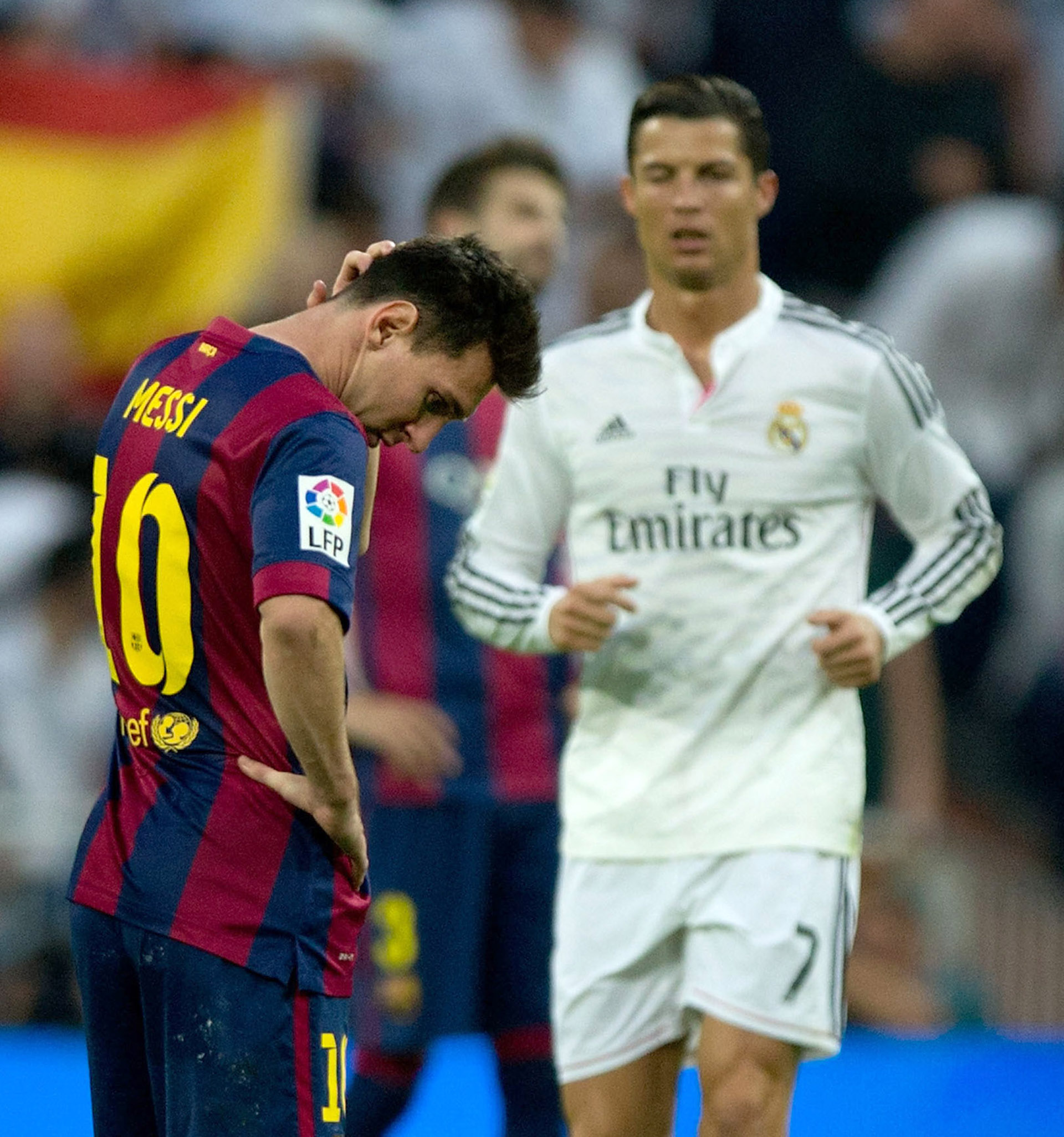 Madrid: la bronca de la Pulga por el 3-1 a favor de los Merengues. Fue por la liga 2014/2015 (Getty)