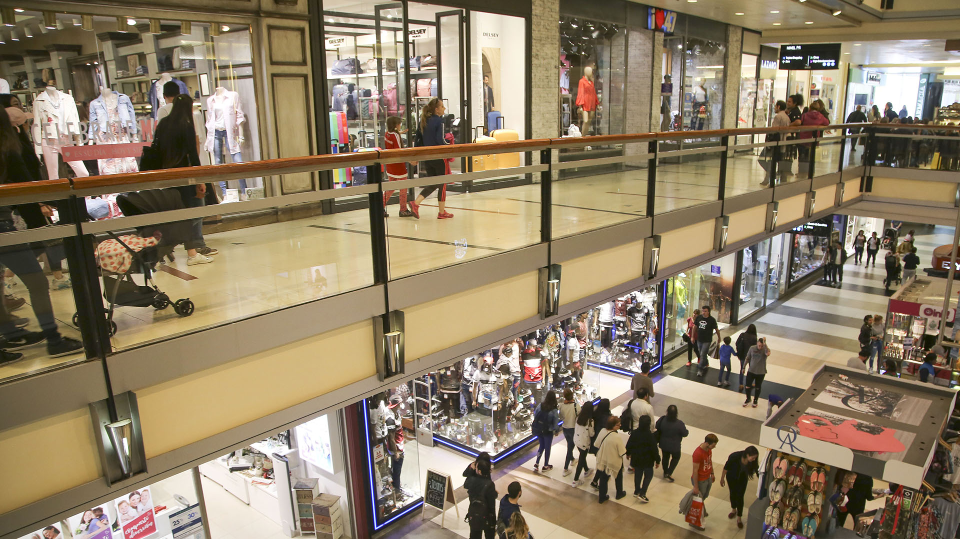 Las ventas en los centros de compras o shoppings cayeron 0,8% en el acumulado enero-noviembre de 2018