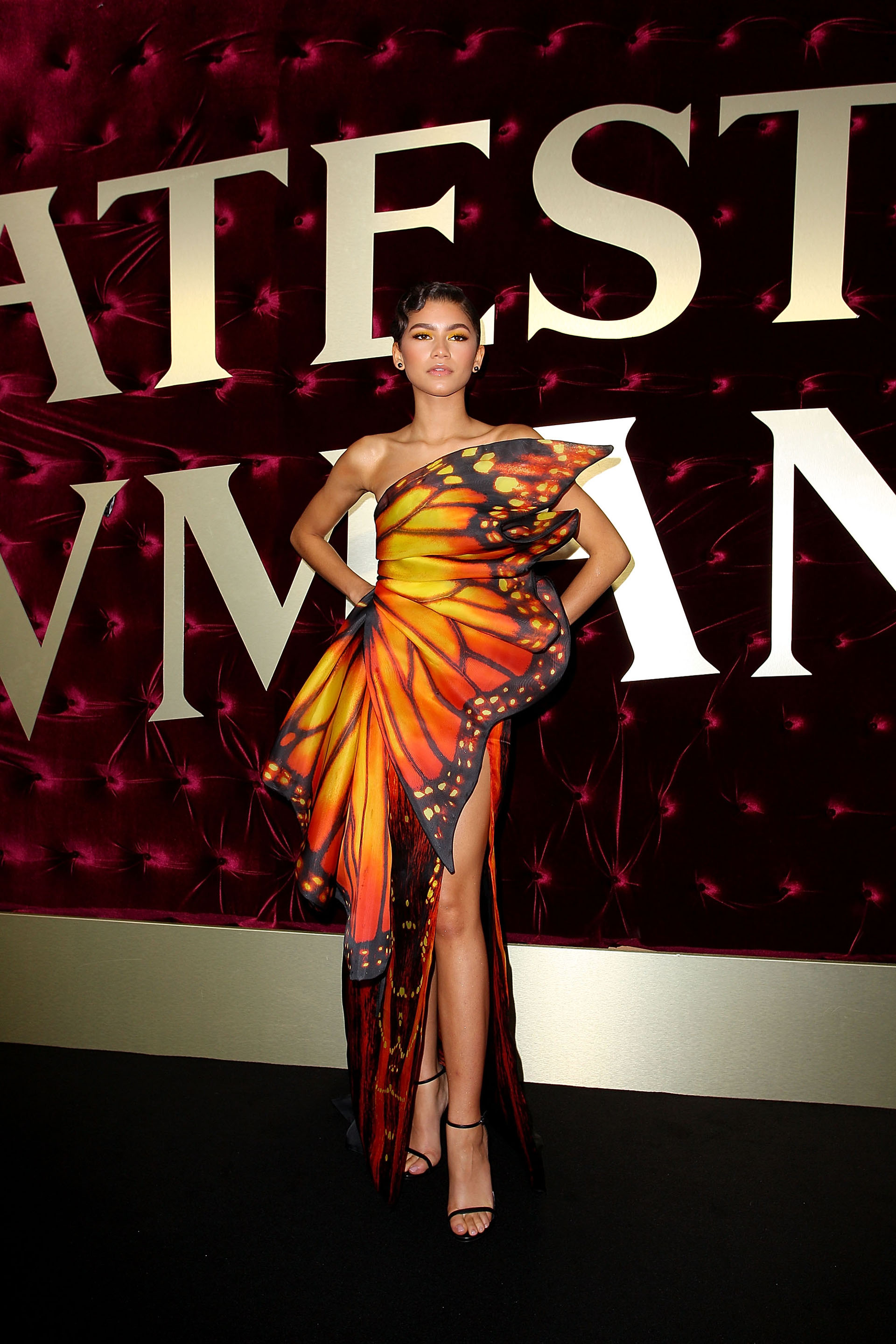 Con apenas 21 años, Zendaya acaparó todos los flashes con este original vestido inspirado en una mariposa