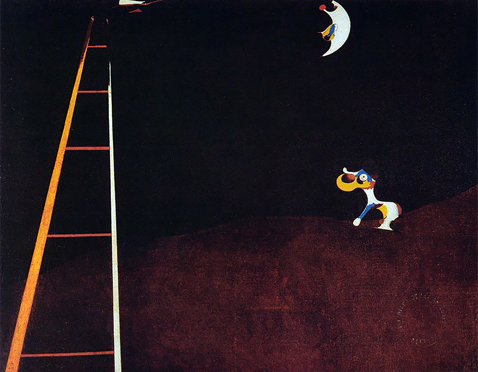 “Perro ladrando a la luna” (1921)
