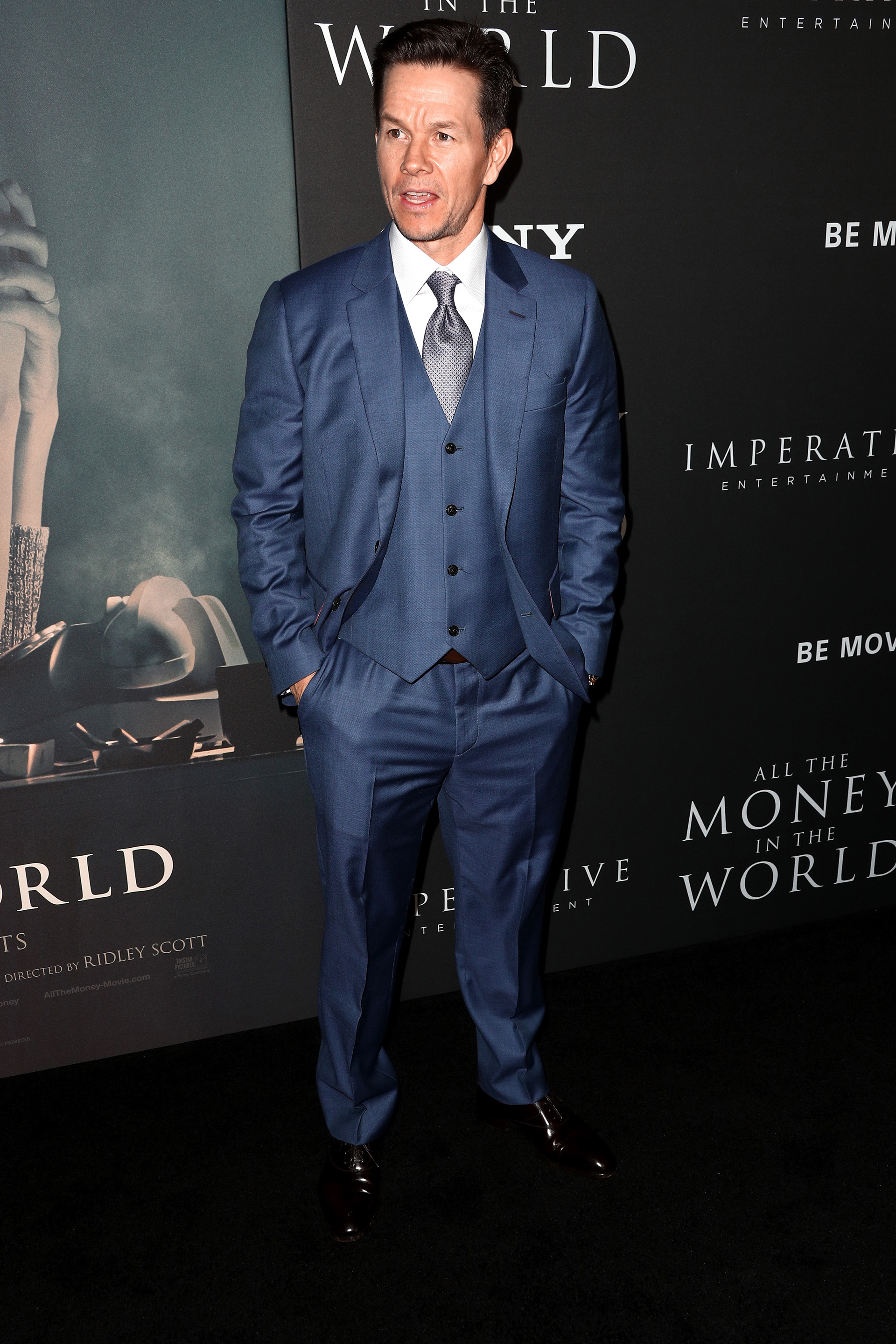 Mark Wahlberg a su llegada a la red carpet de la película que protagoniza, cuya premiere se llevó a cabo en el Samuel Goldwyn Theater de Beverly Hills