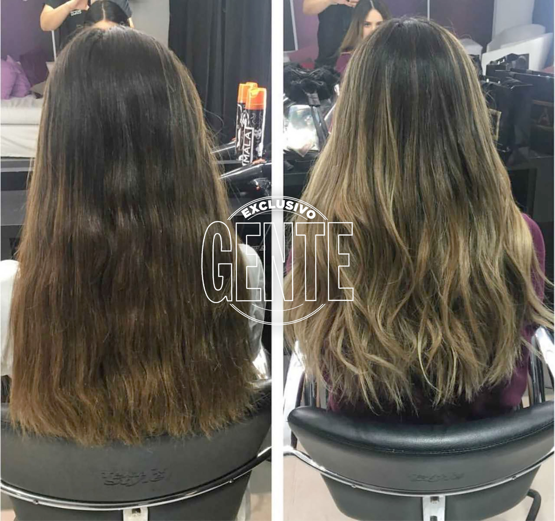 El antes y después. Foto: Mala peluquería.