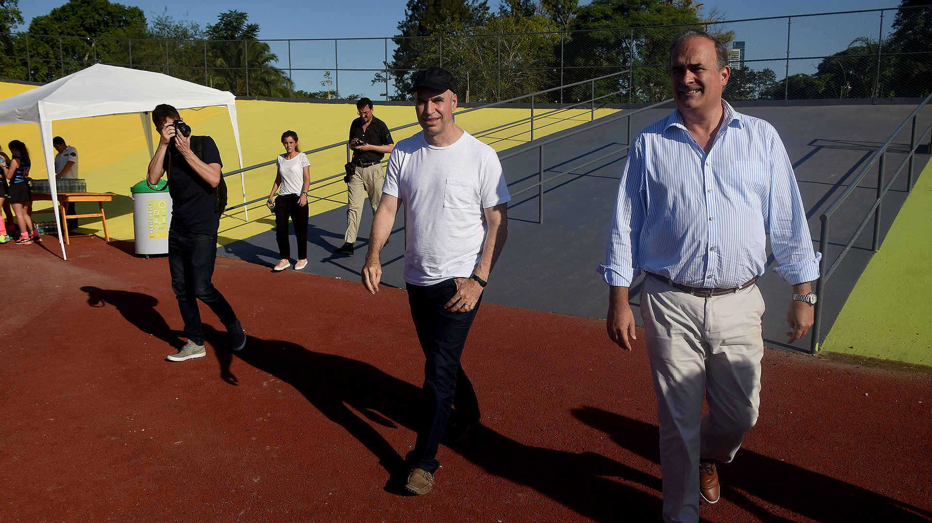 El Jefe de Gobierno de la Ciudad Horacio Rodríguez Larreta asistió al acto junto al ministro de Ambiente y Espacio Público Eduardo Macchiavelli