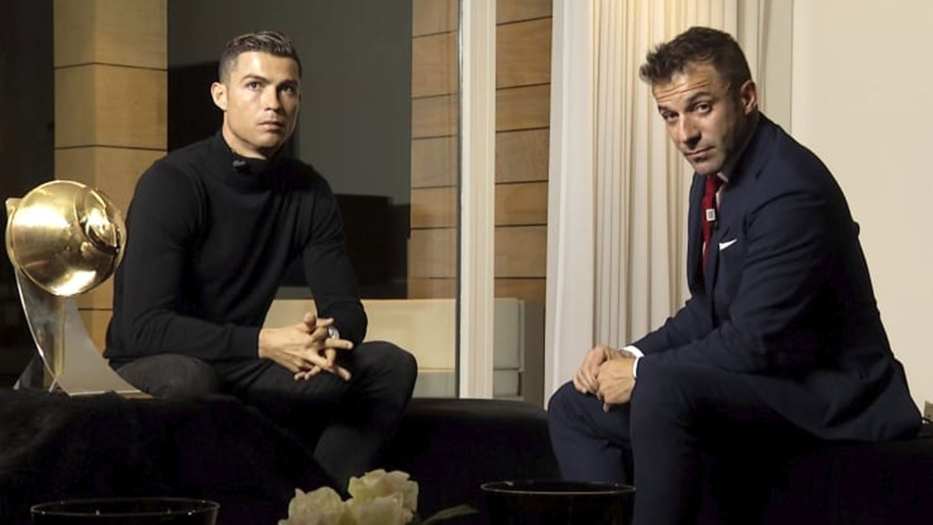 Cristiano Ronaldo concedió una entrevista a Alessandro Del Piero (Sky Italia)