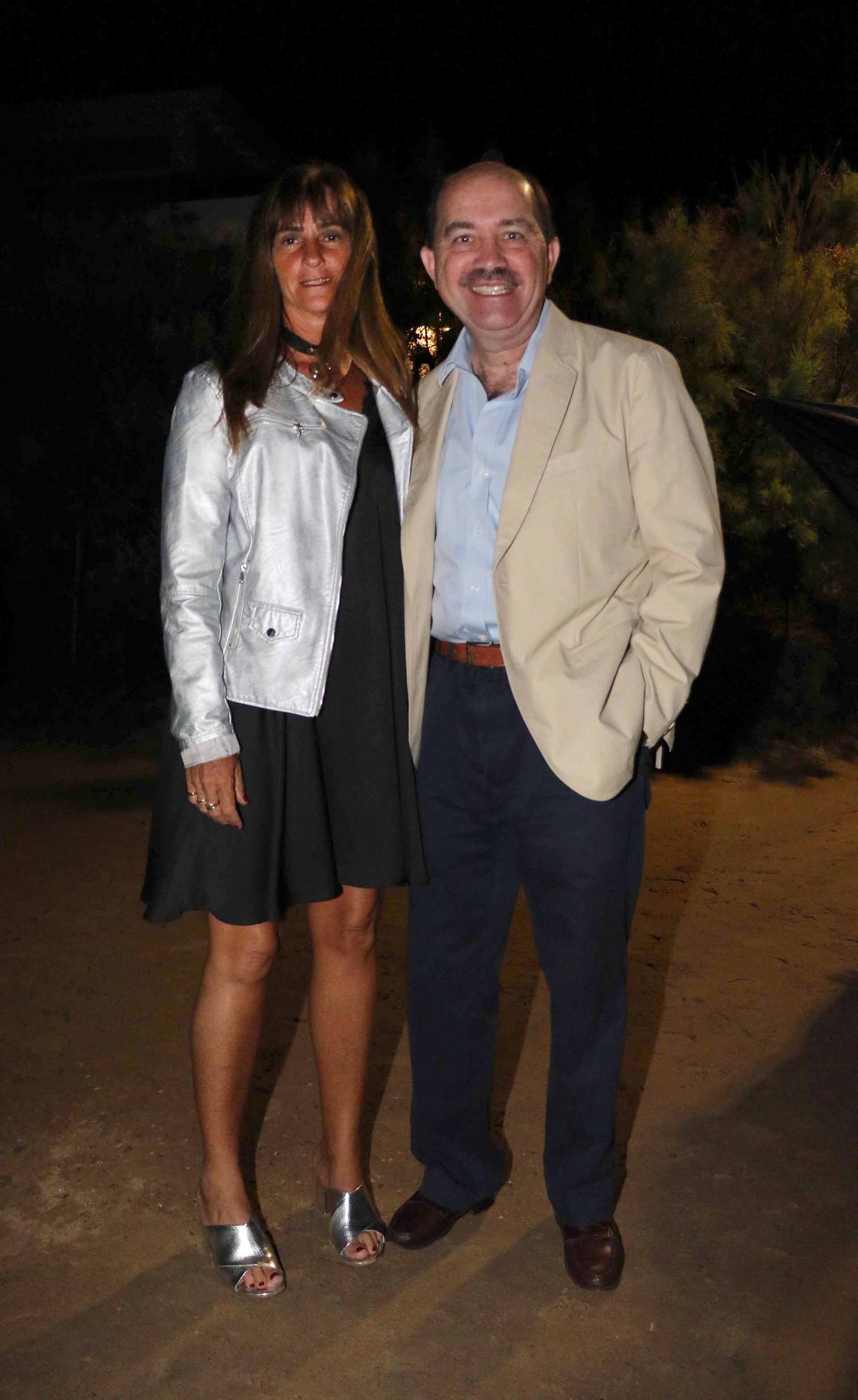 El presidente del Banco Ciudad, Javier Ortiz Batalla, y su mujer Carla