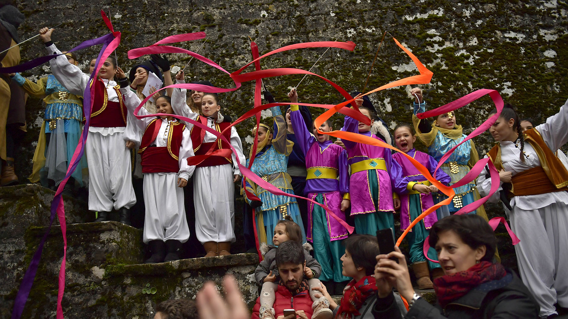 Las celebraciones en Pamplona, España (AP)