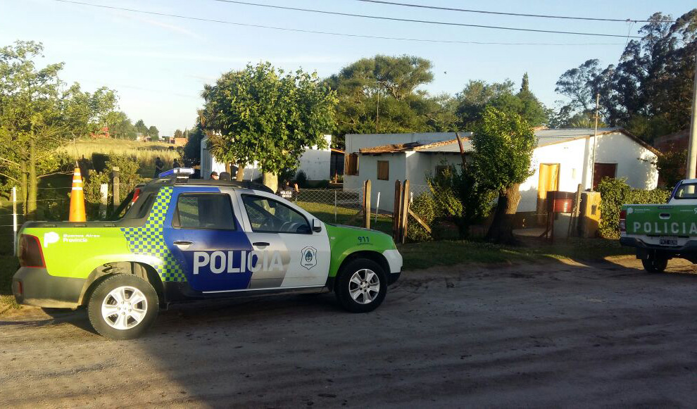 La casa de López antes de ser allanada ayer.
