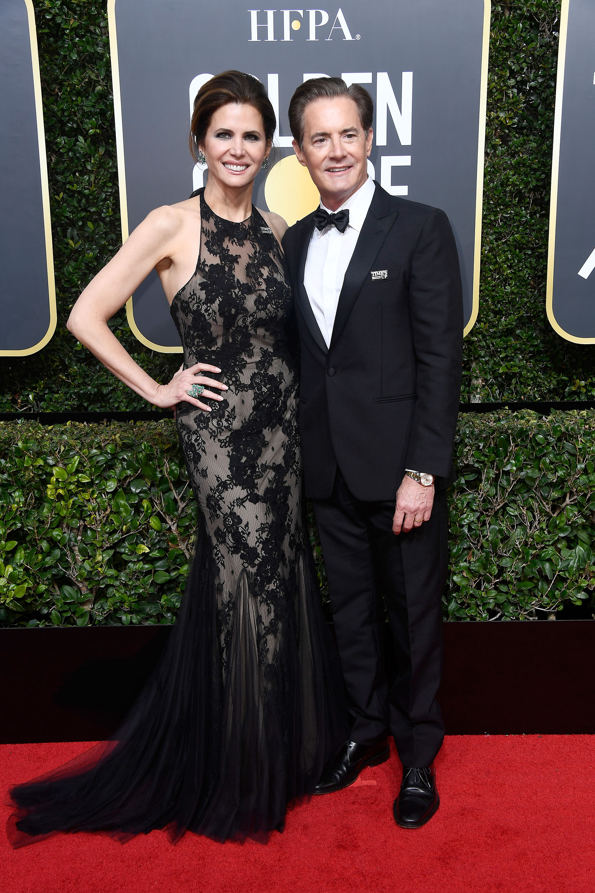 Kyle MacLachlan y Desiree Gruber (AFP)