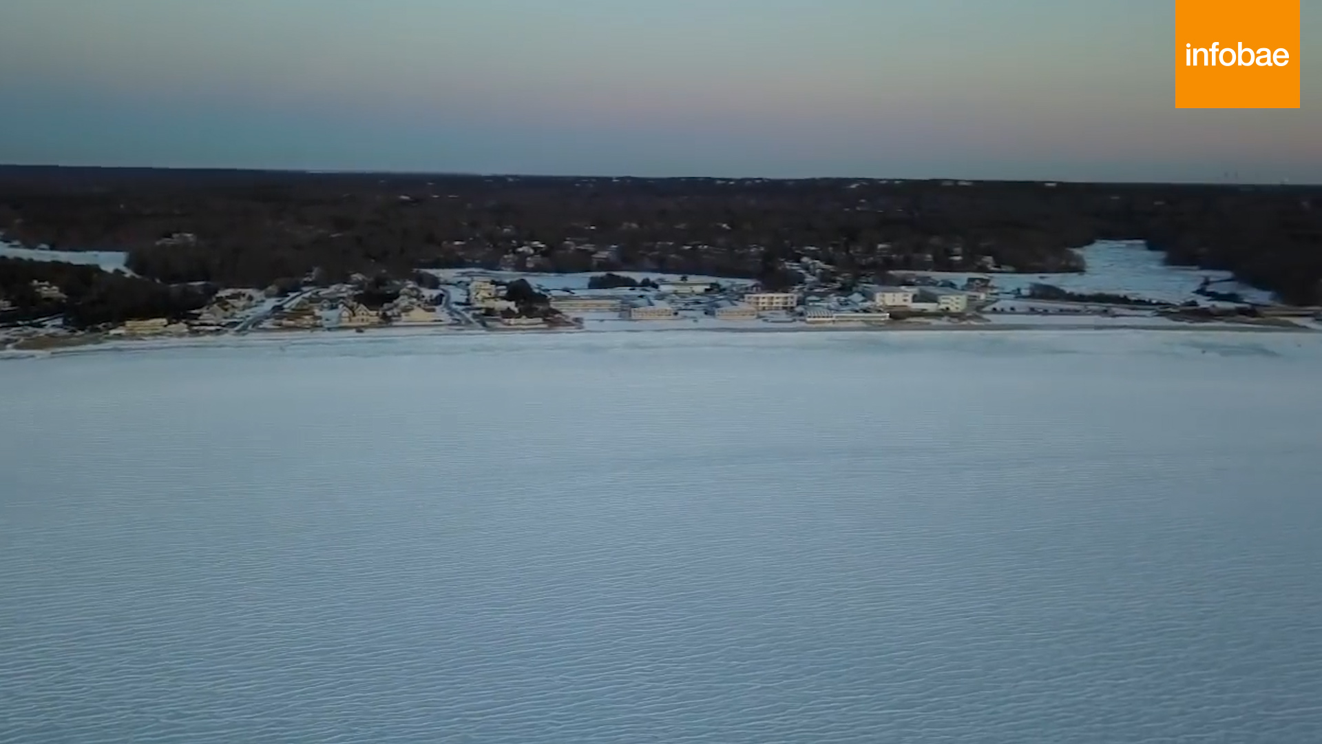 Otra toma de la impresionante grabación del drone sobre la costa de Massachusetts