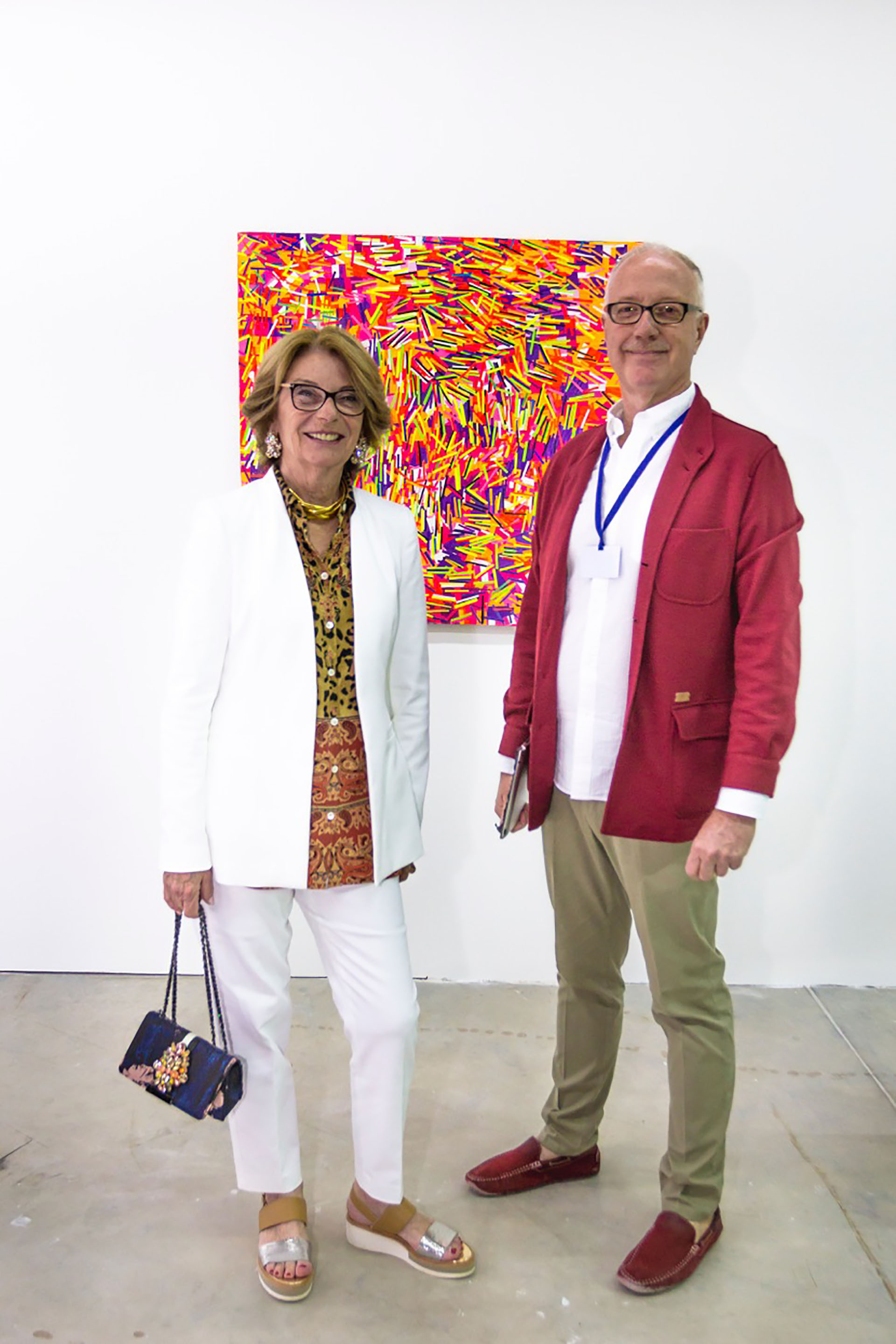 Canela Von Buch y Mauro Herlitzka de la galería Henrique Faria