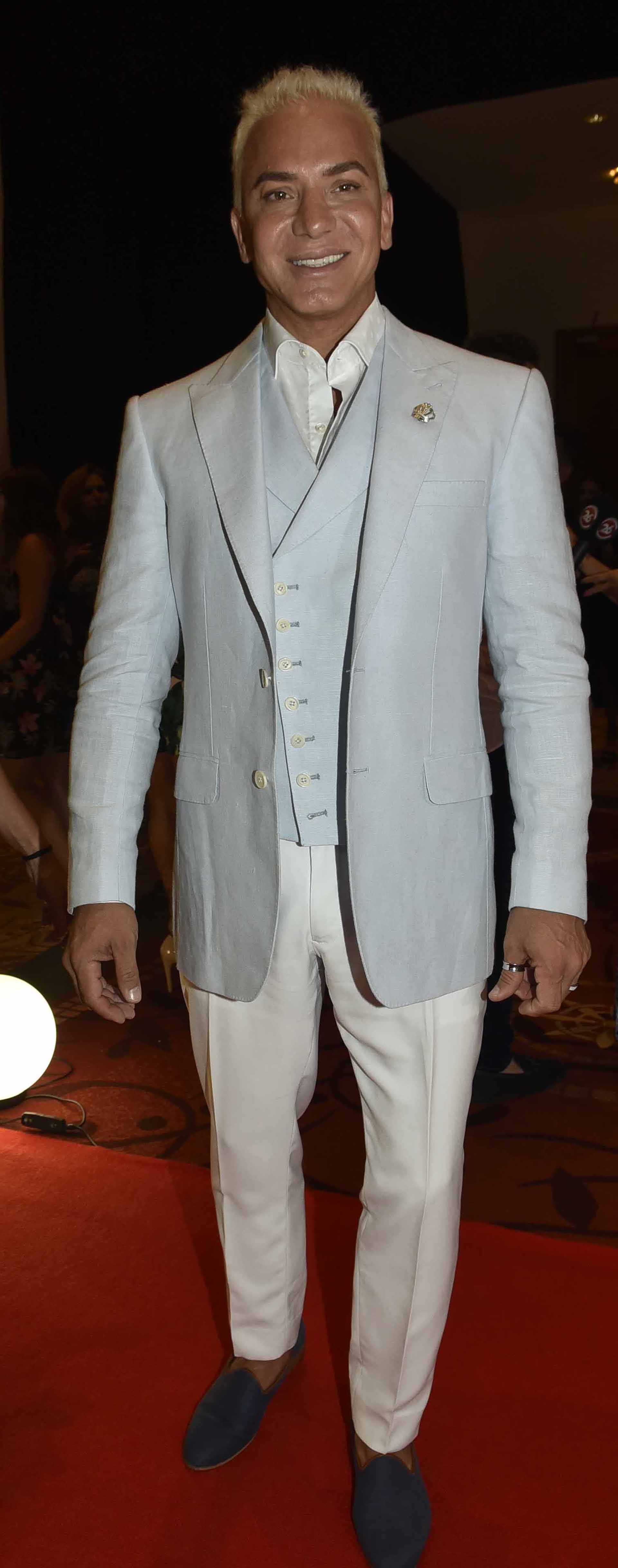 Flavio Mendoza en la red carpet