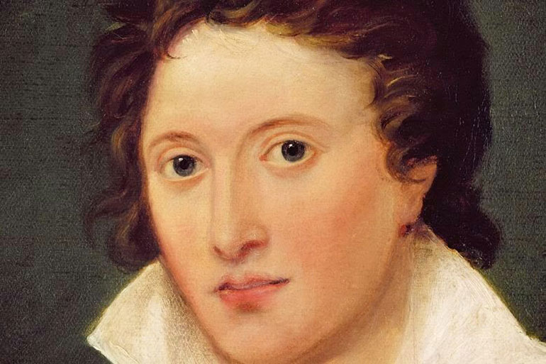 El poeta Percy Shelley, marido de Mary Shelley