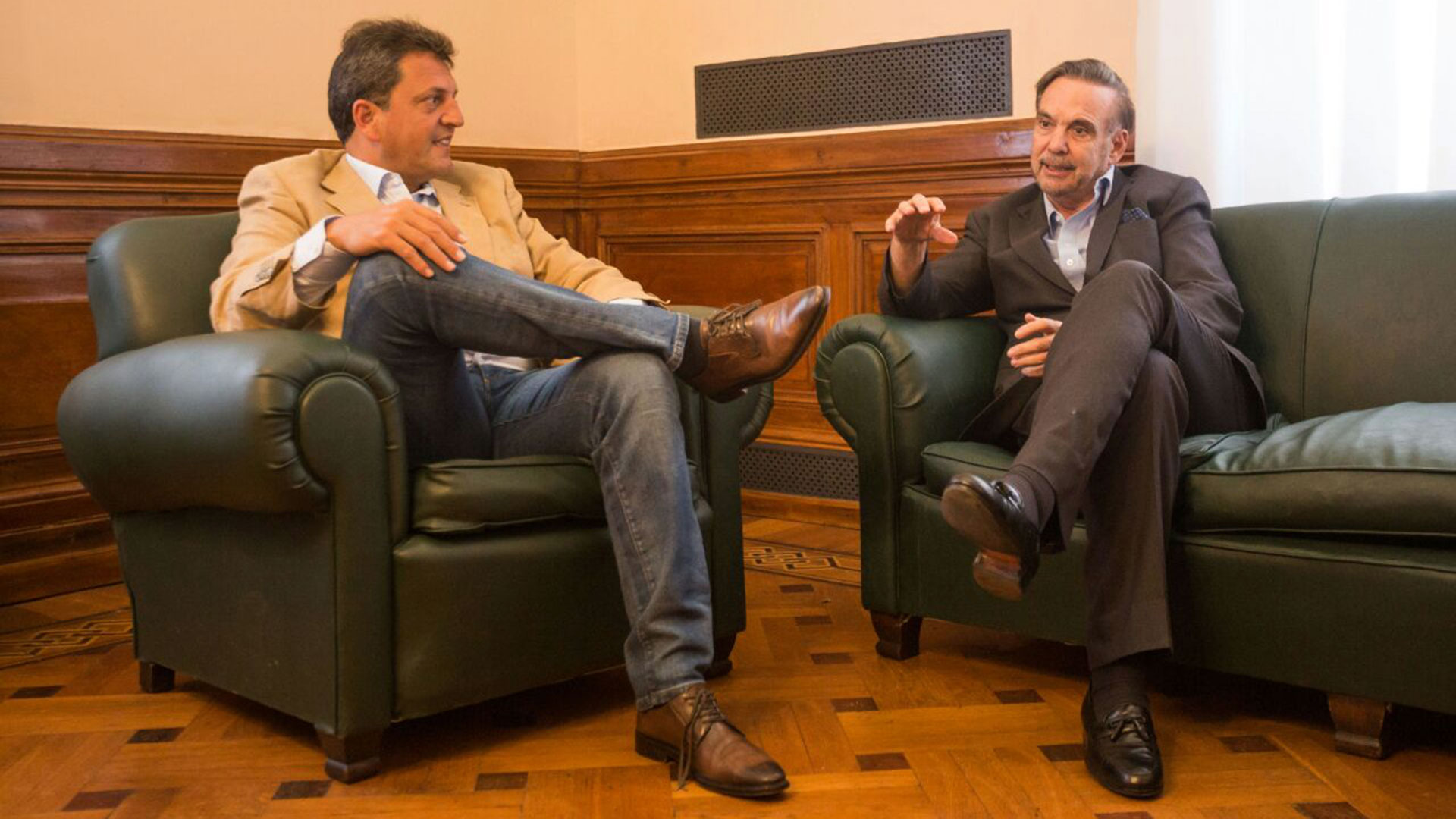 Sergio Massa y Miguel Angel Pichetto durante una reunión esta semana