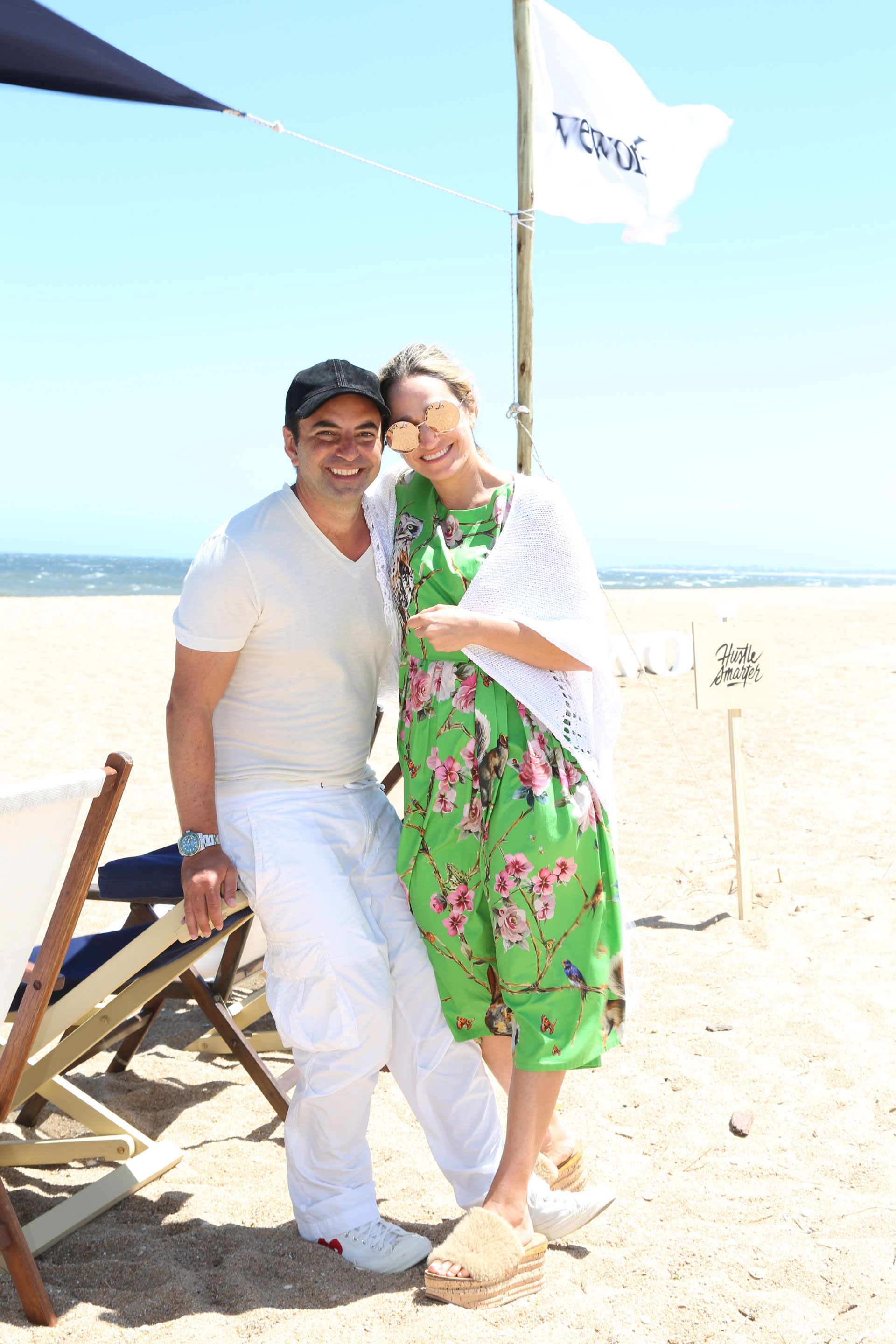 Pato Fuks, CEO de WeWork Latam, junto a su mujer Carolina fueron los anfitriones del almuerzo en La Caracola