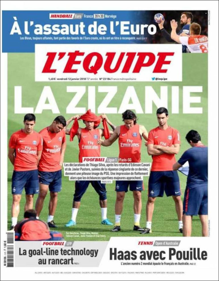 L’Equipe reveló los problemas entre los jugadores del PSG y la división del vestuario