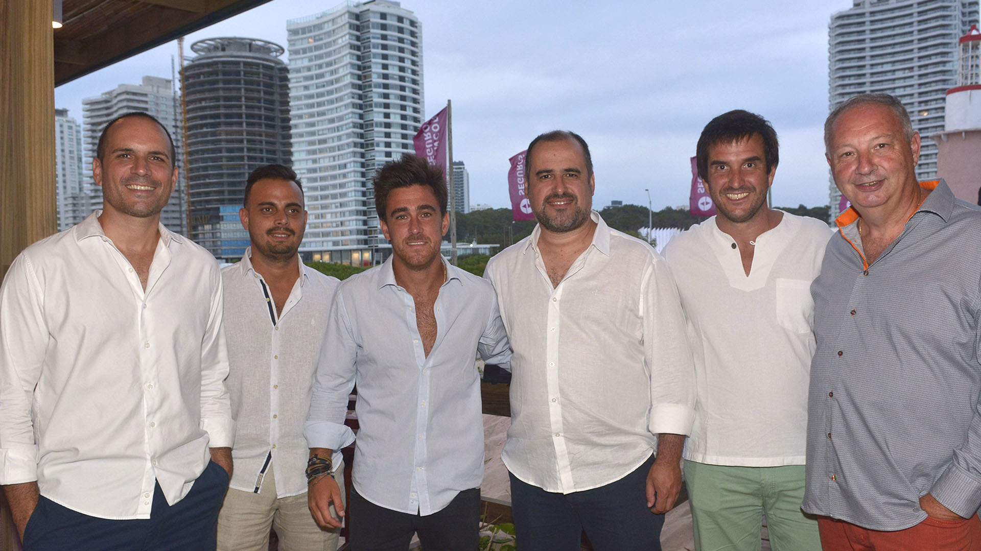 Funcionarios Sancor Seguros Uruguay y Edgardo Bovo.